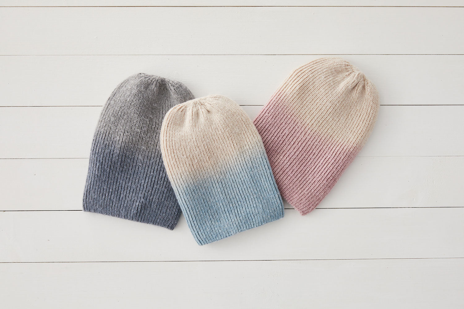 Plain White Knit Beanie - Speckled