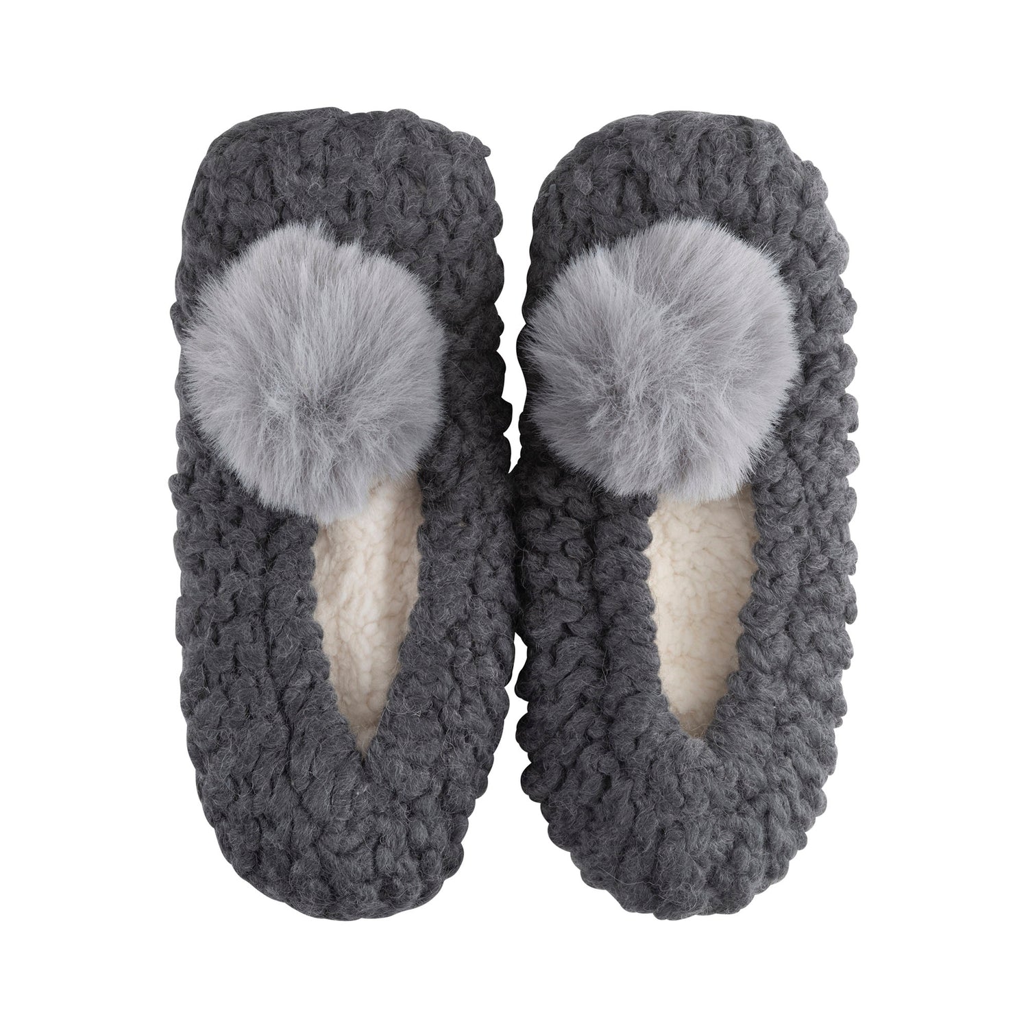 Popcorn Pom Pom Ballerina Slippers