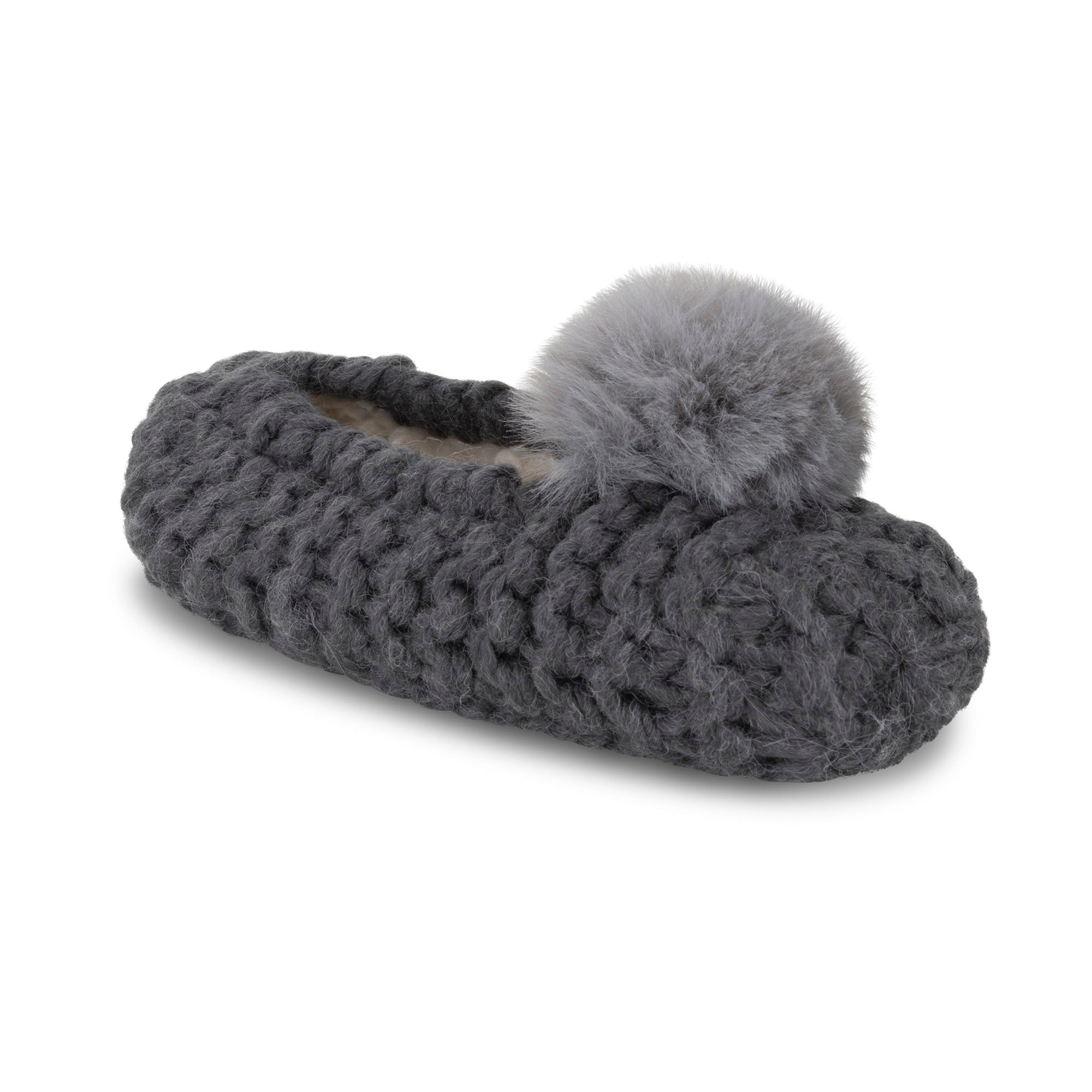 Popcorn Pom Pom Ballerina Slippers