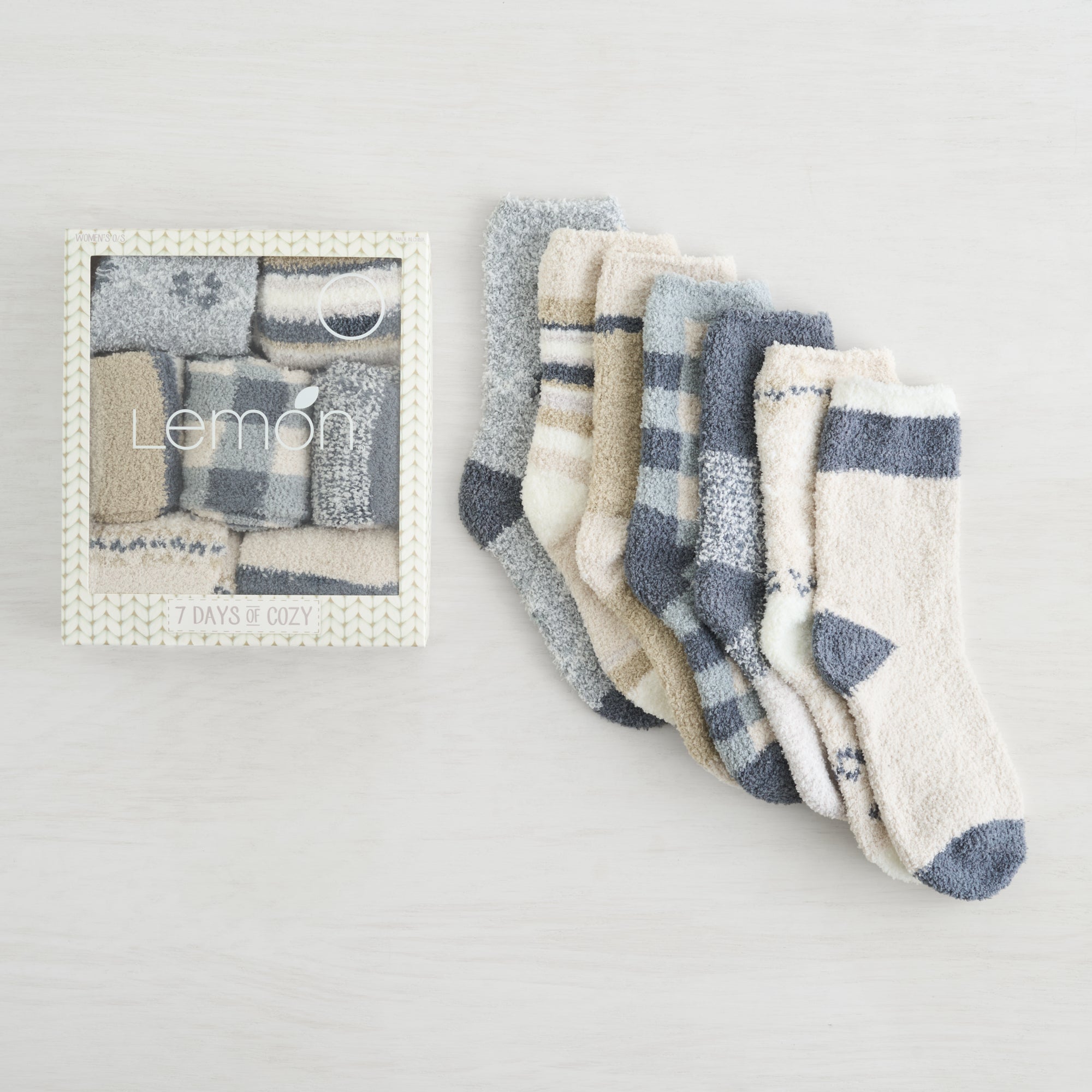 7 Days of Cozy Socks - 7 Pack Gift Box Set