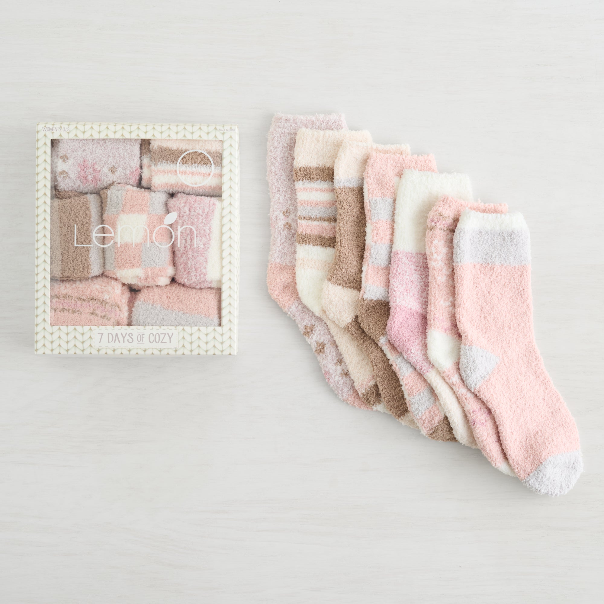 7 Days of Cozy Socks - 7 Pack Gift Box Set