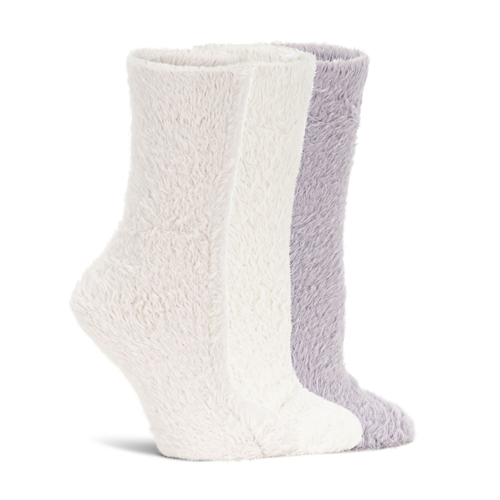 Womens Fur Cozy Crew - 3PK