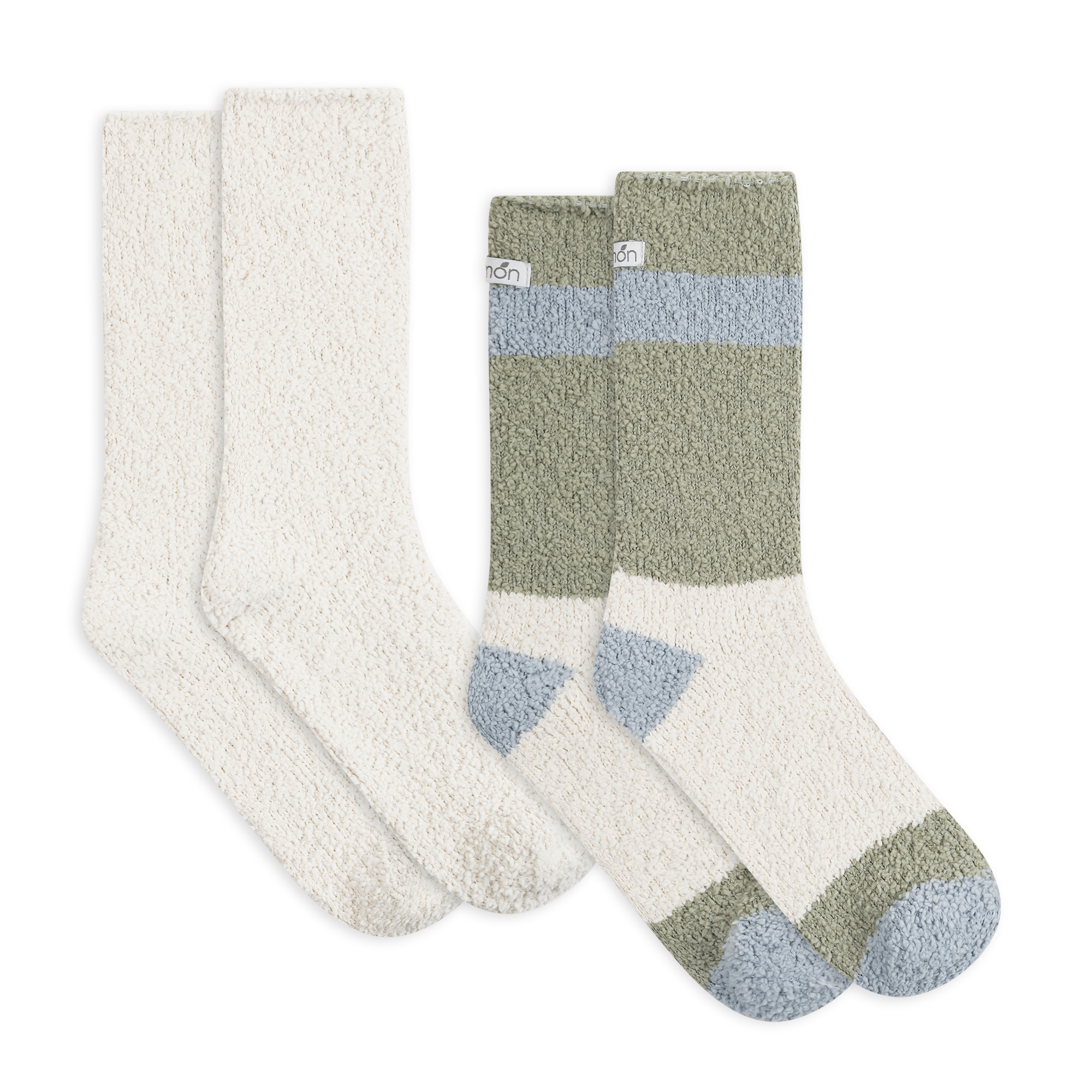 Womens Cozy Colorblock Crew - 3PK