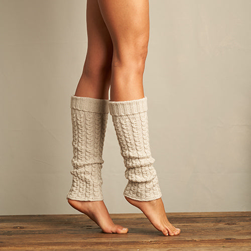 Country Weekend Legwarmer - White Sand
