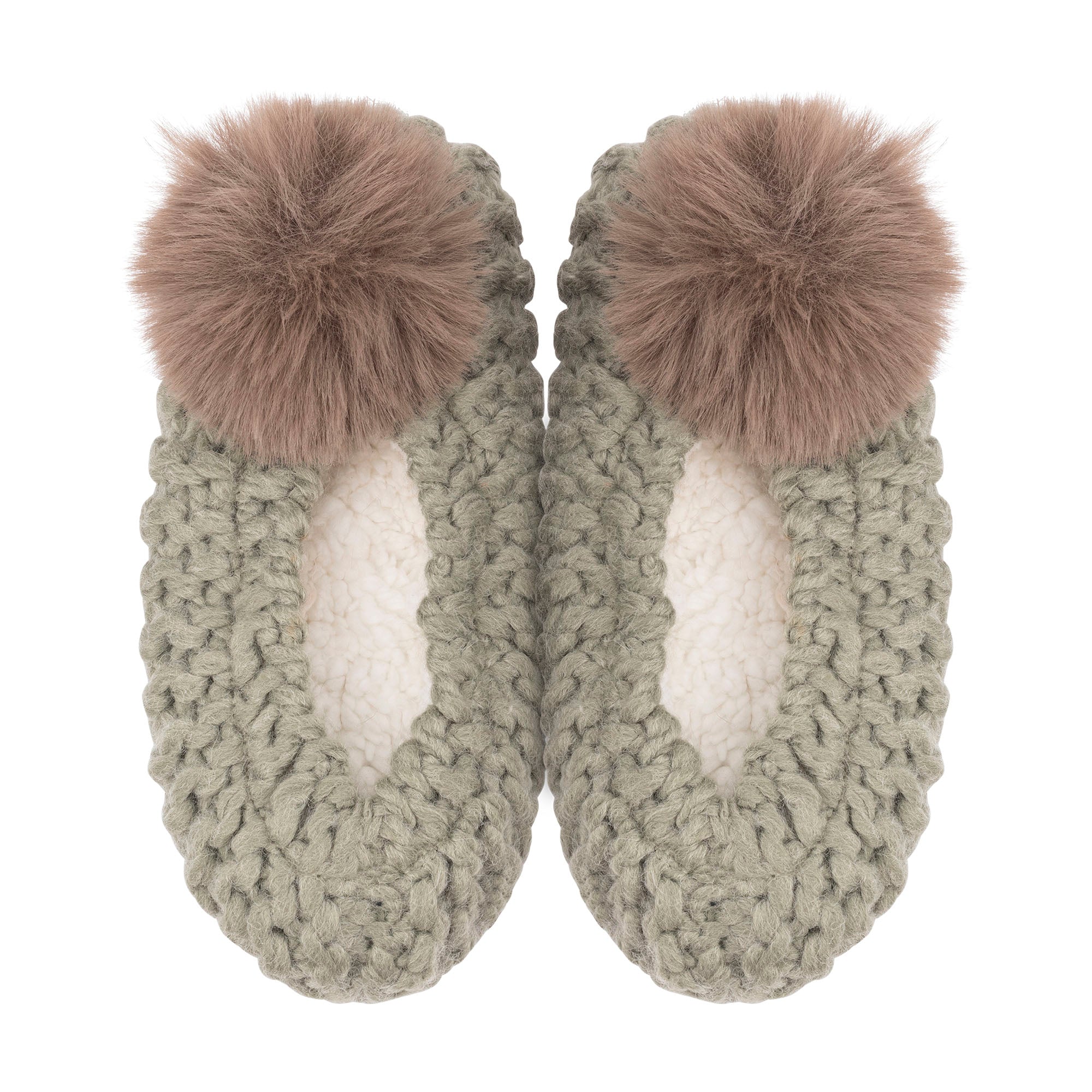 Popcorn Pom Pom Ballerina Slippers