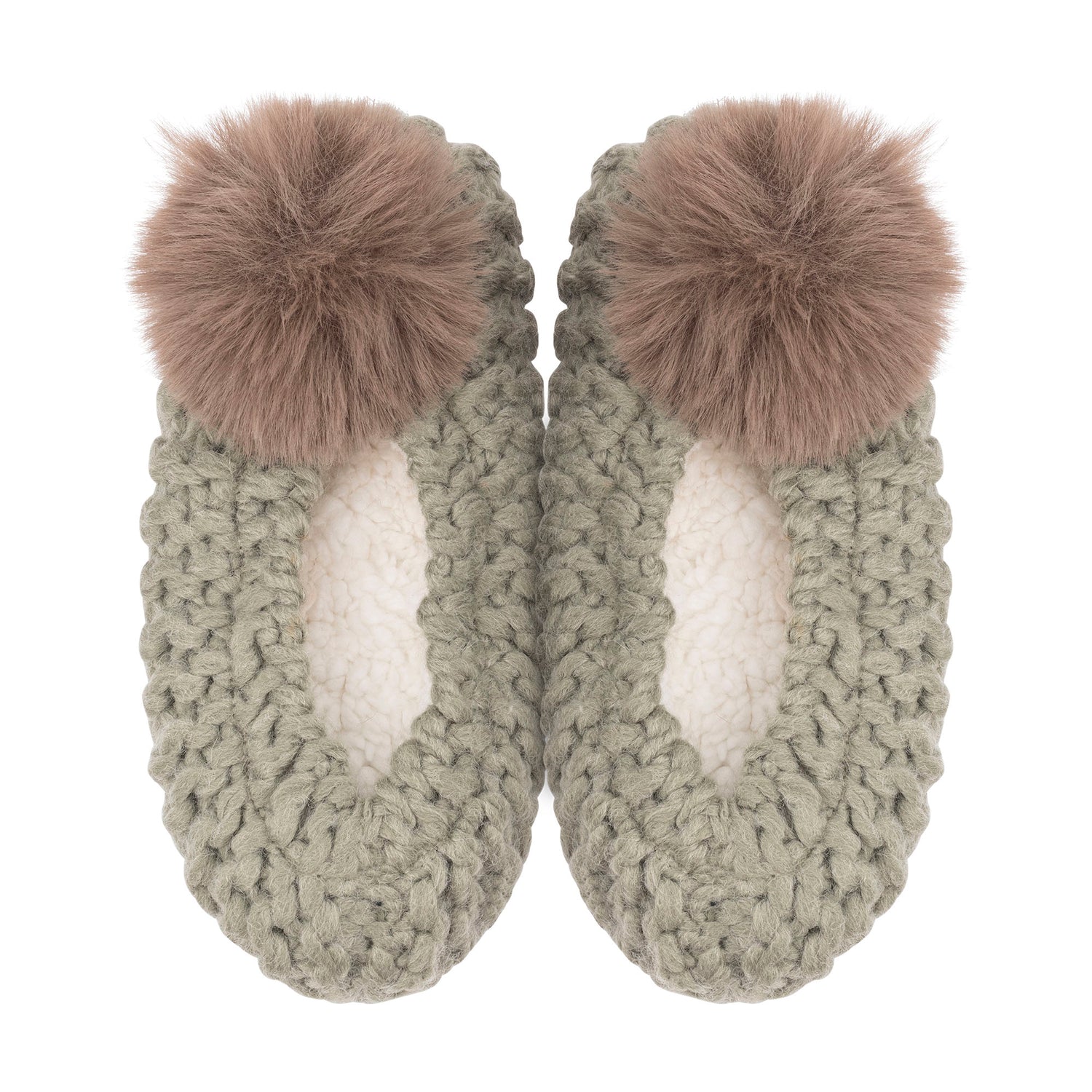 Popcorn Pom Pom Ballerina Slippers
