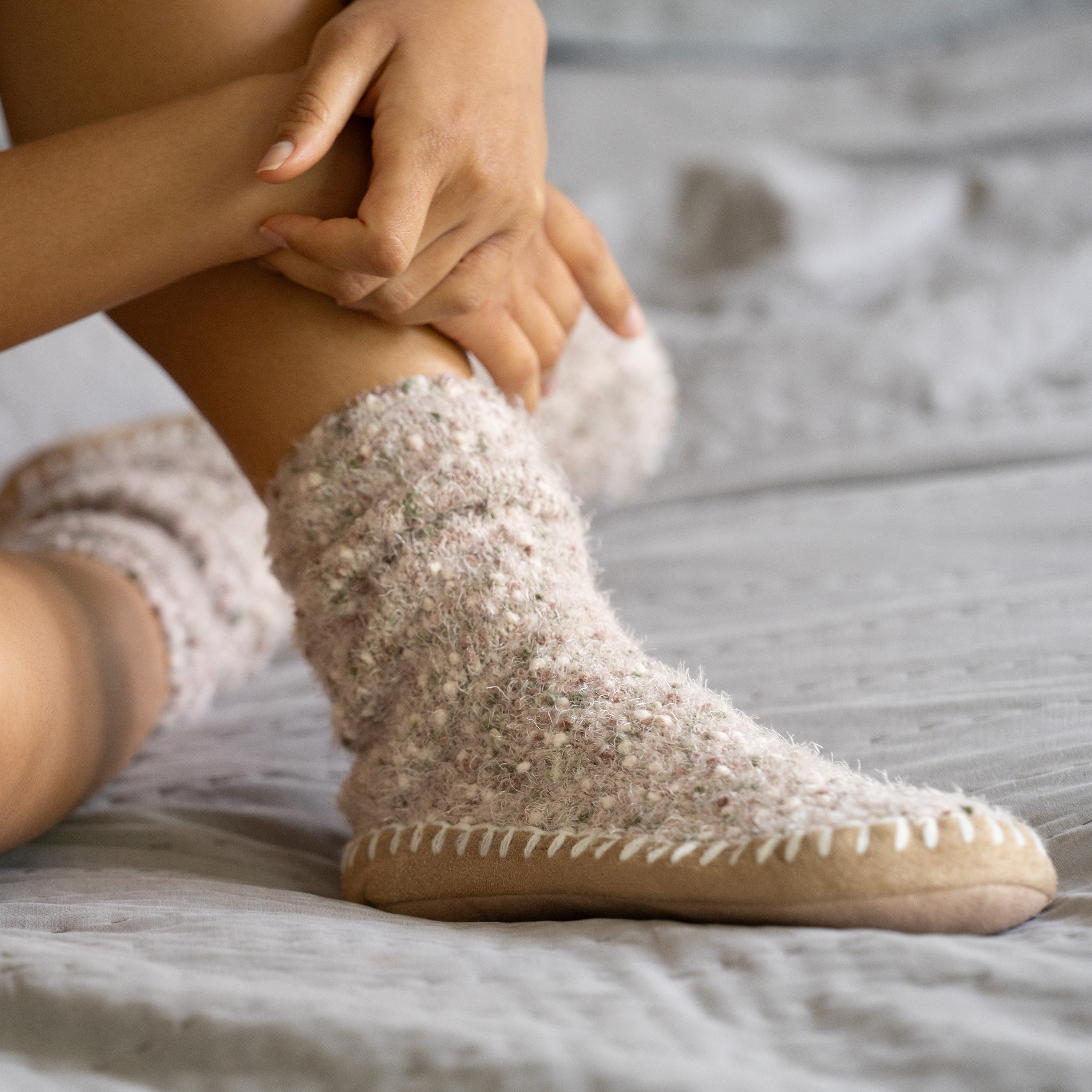 Frosted Nep Slipper Sock