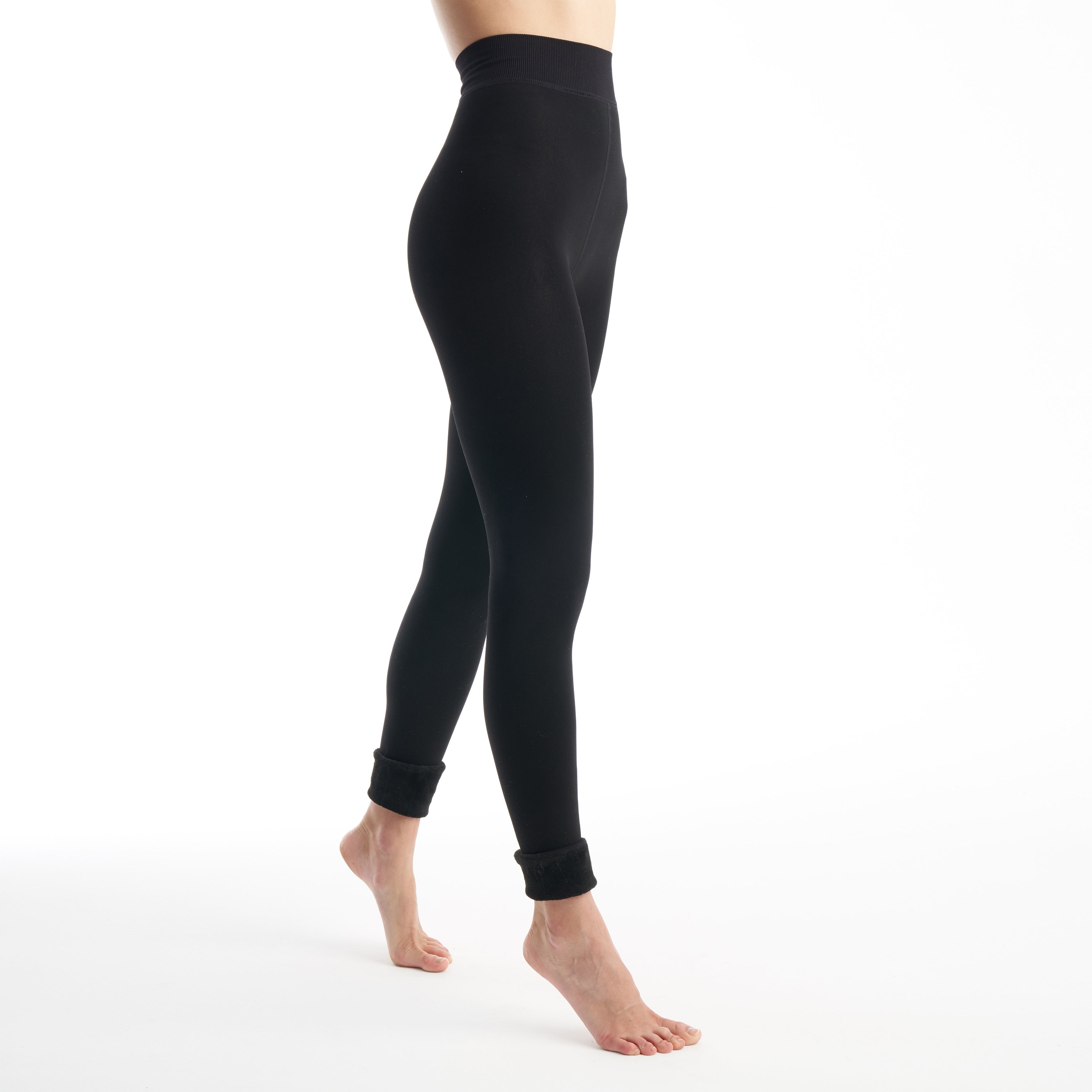 Womens Faux Fur Lined Leggings