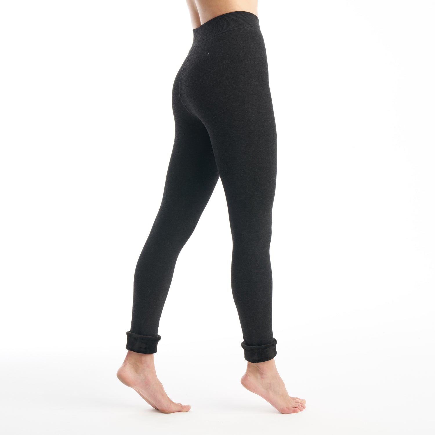 Womens Faux Fur Lined Leggings