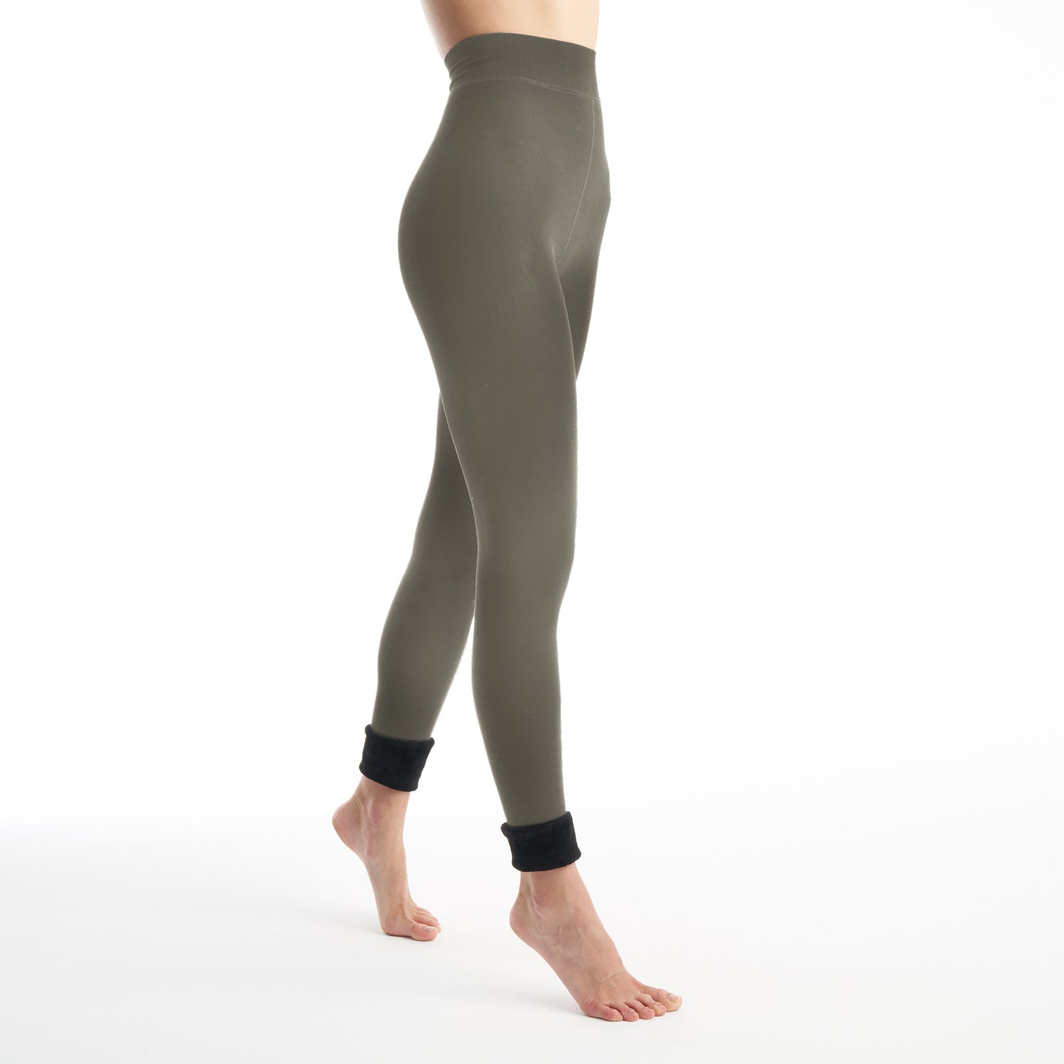 Womens Faux Fur Lined Leggings