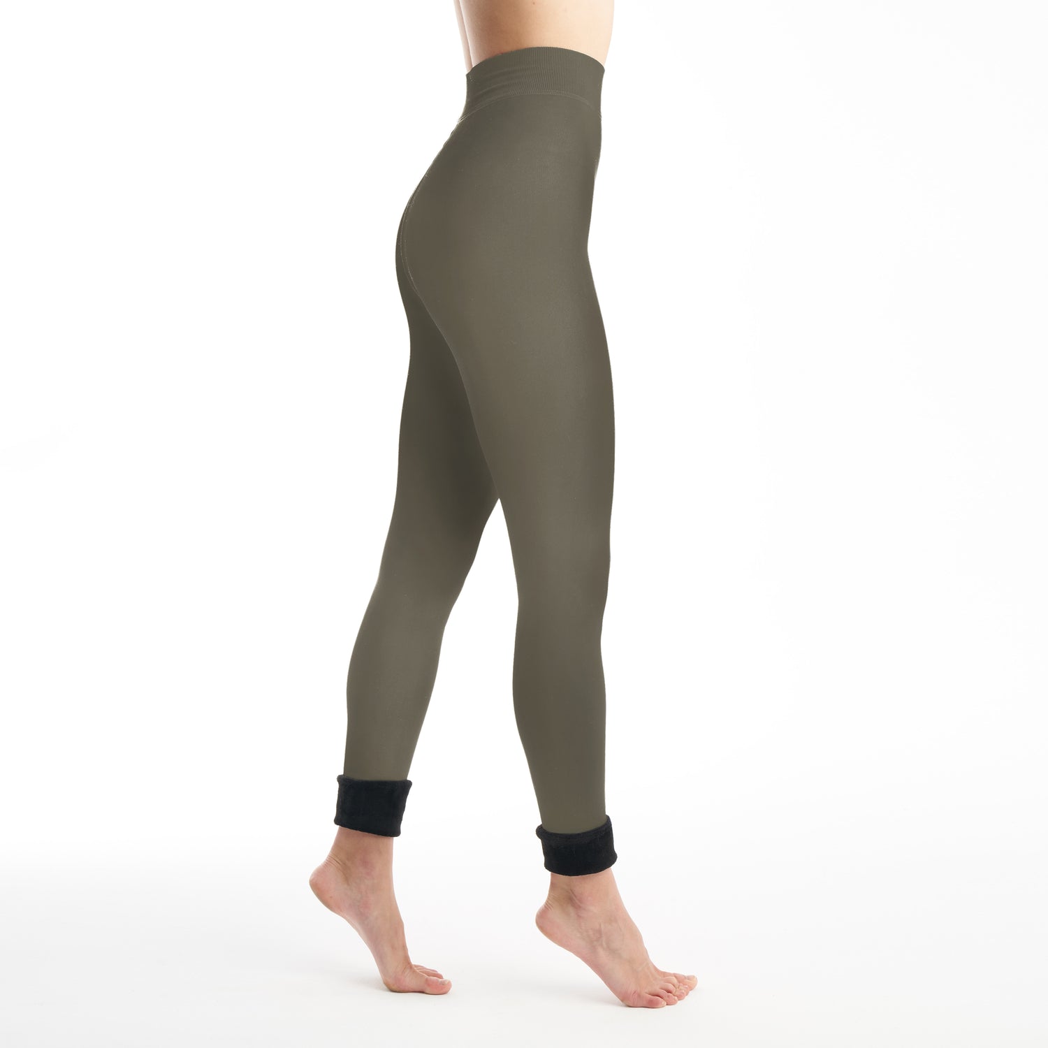 Womens Faux Fur Lined Leggings