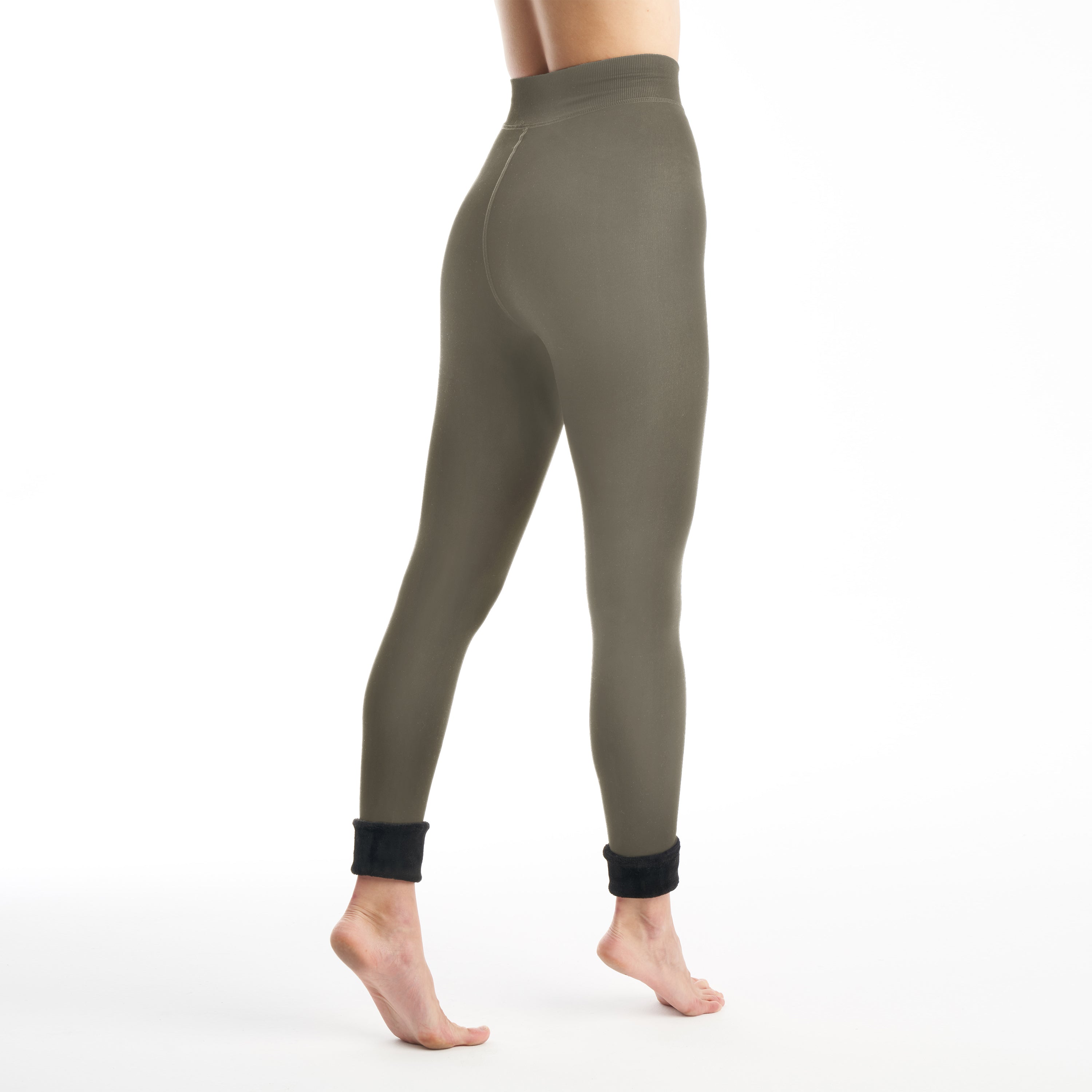 Womens Faux Fur Lined Leggings