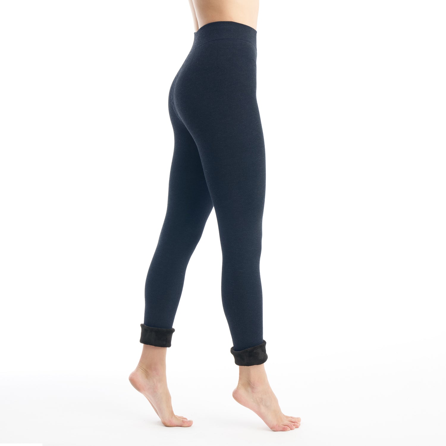 Womens Faux Fur Lined Leggings