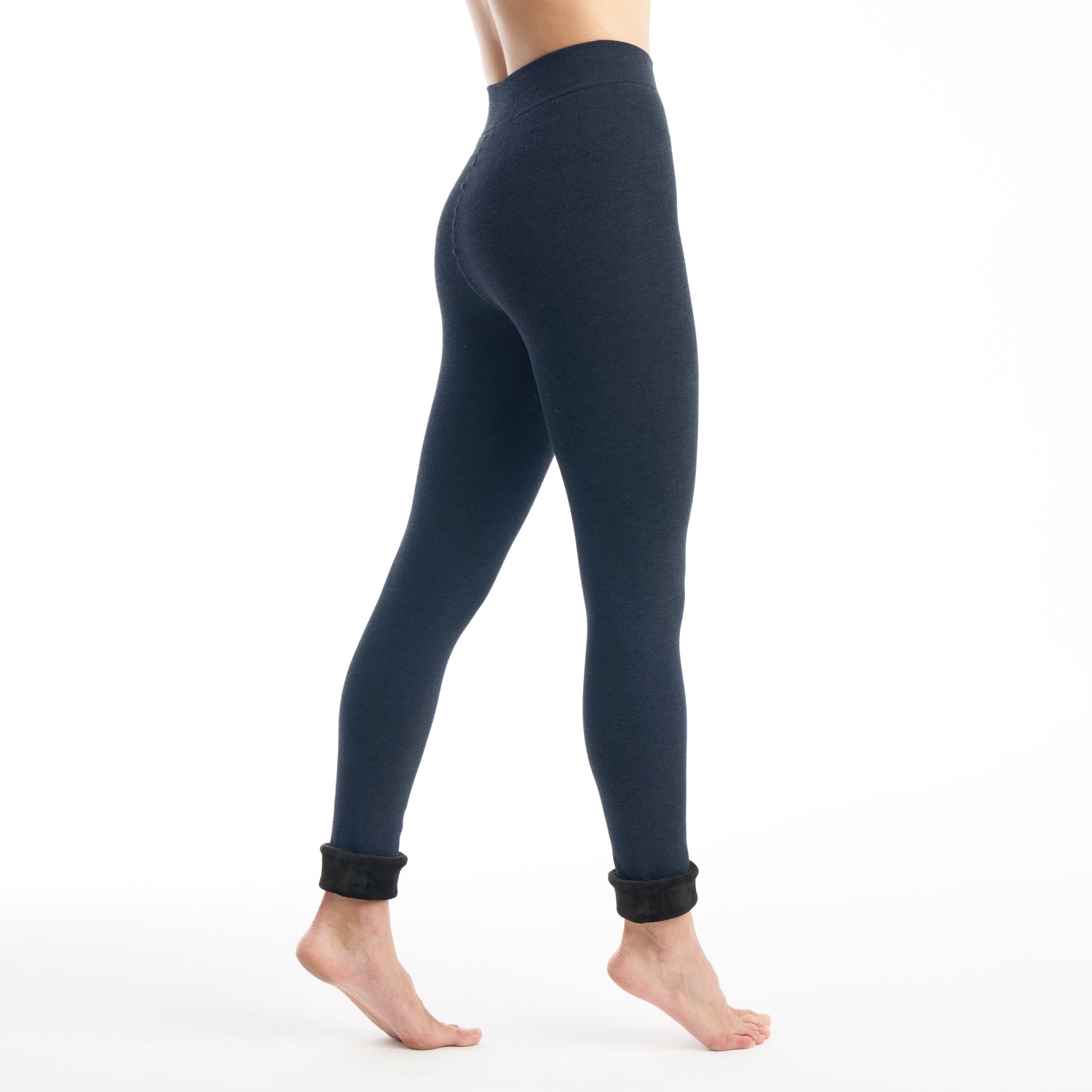 Womens Faux Fur Lined Leggings