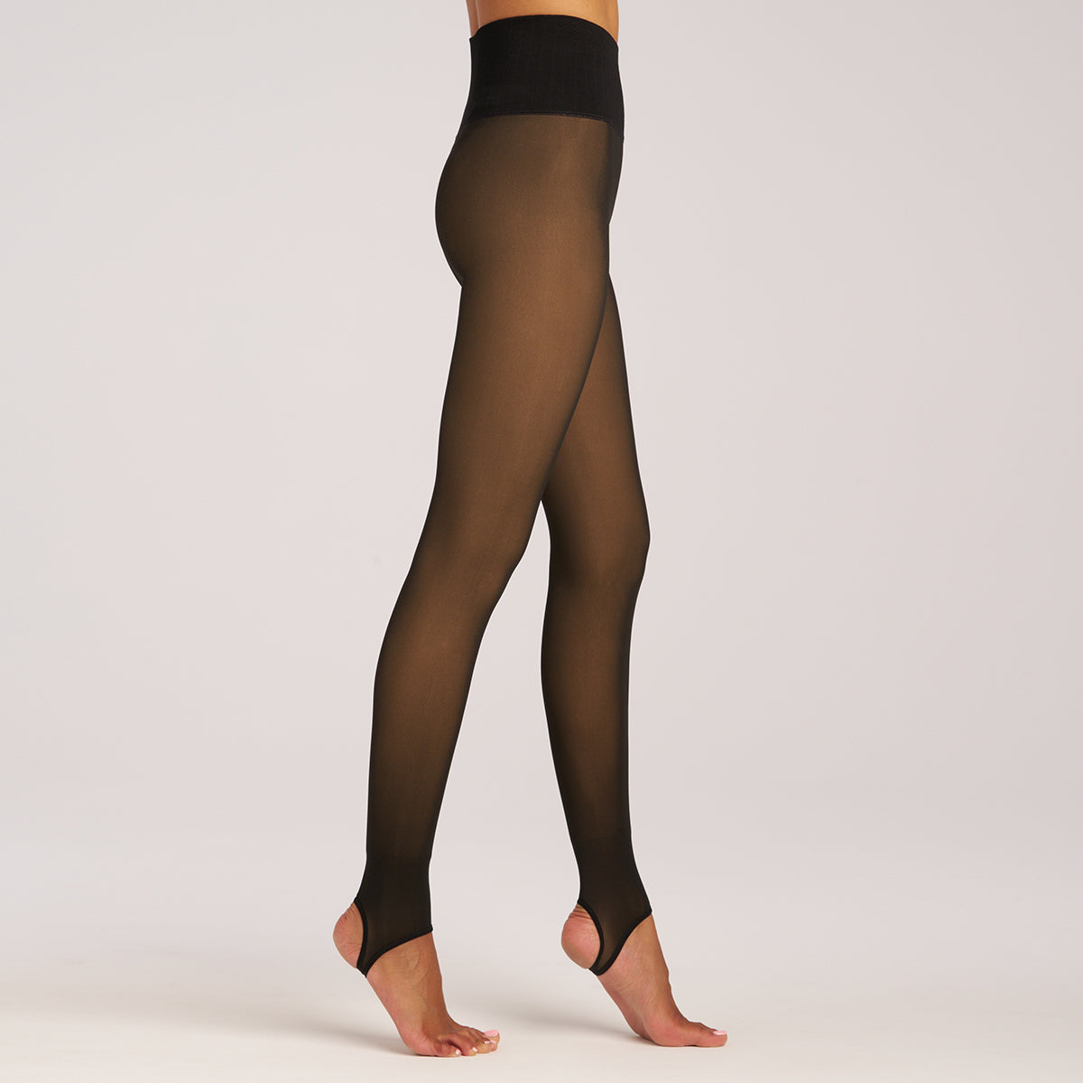Sheer Appearance Fur lined Tight