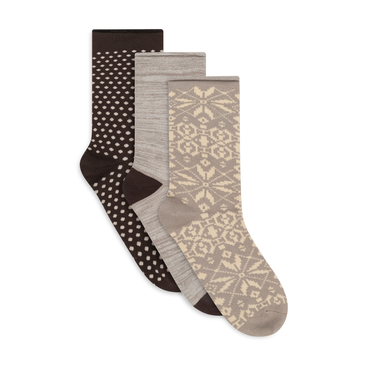 Recycled Powder Crew Sock - 3 Pack