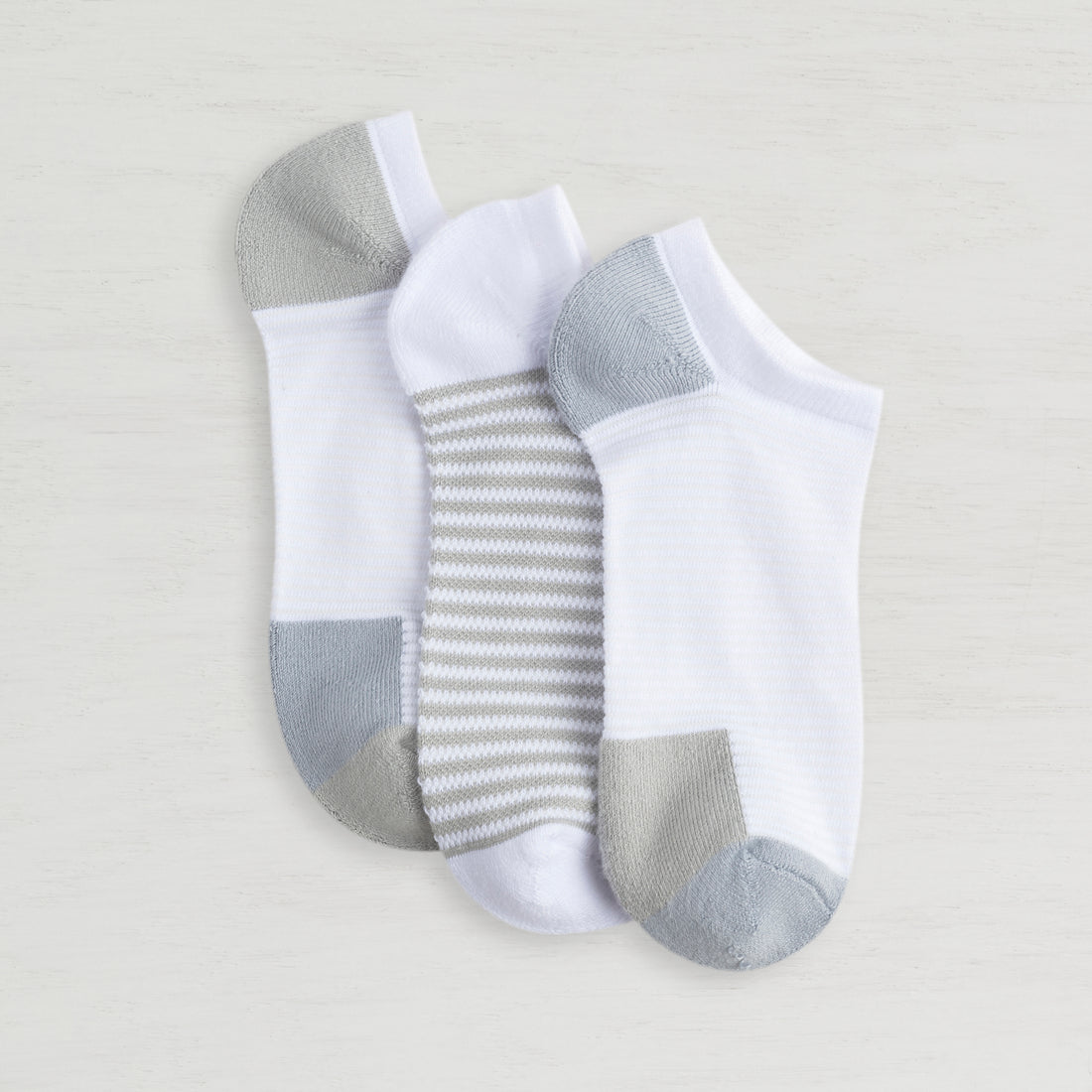 Powder Runner Ribbed No Show Sock - 3 Pack