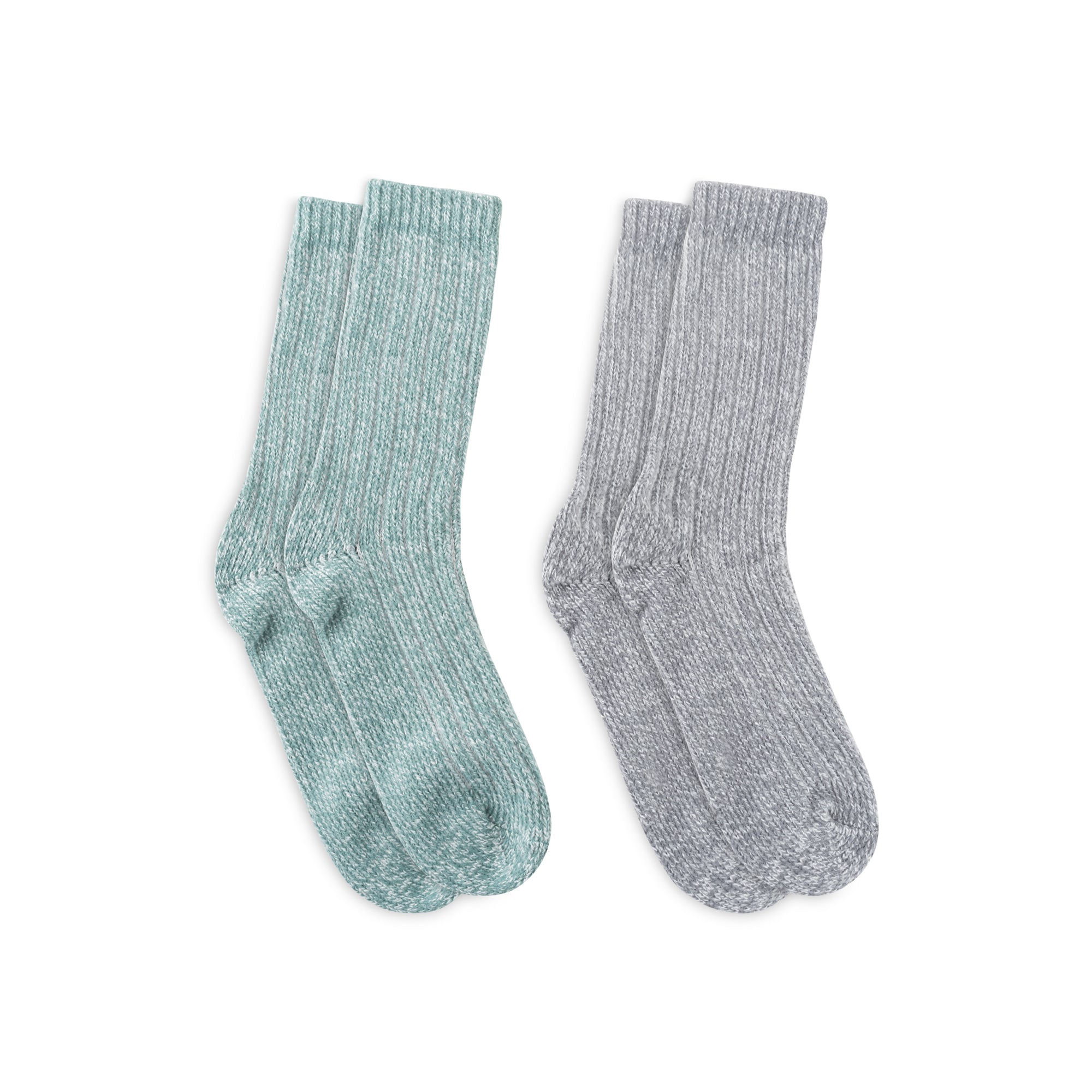 Womens Recycled Boyfriend Crew Sock - 2PK