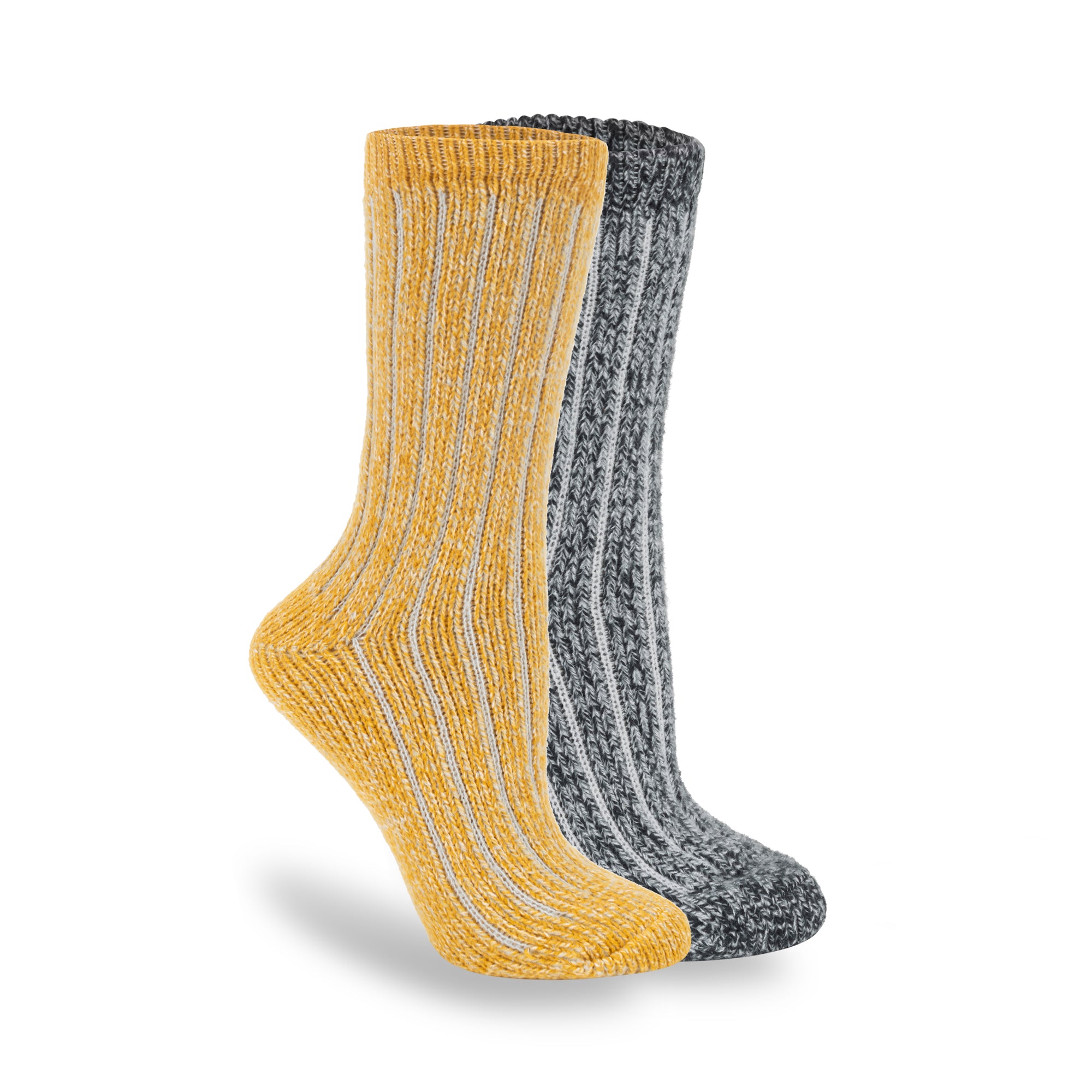 Womens Recycled Boyfriend Crew Sock - 2PK