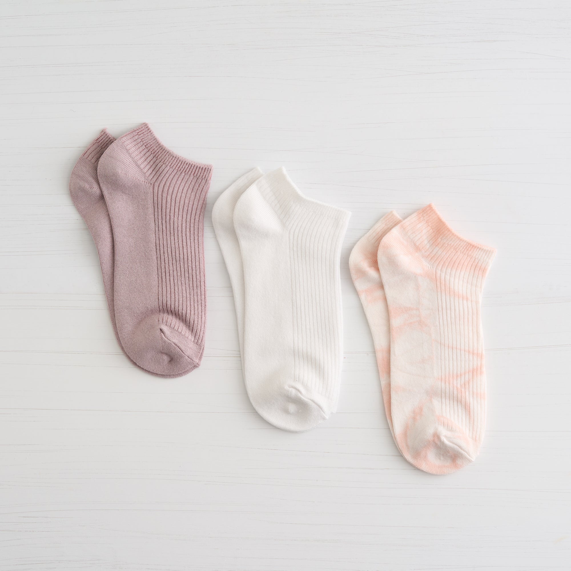 Womens Plant Dyed Low Cut Sock 3PK