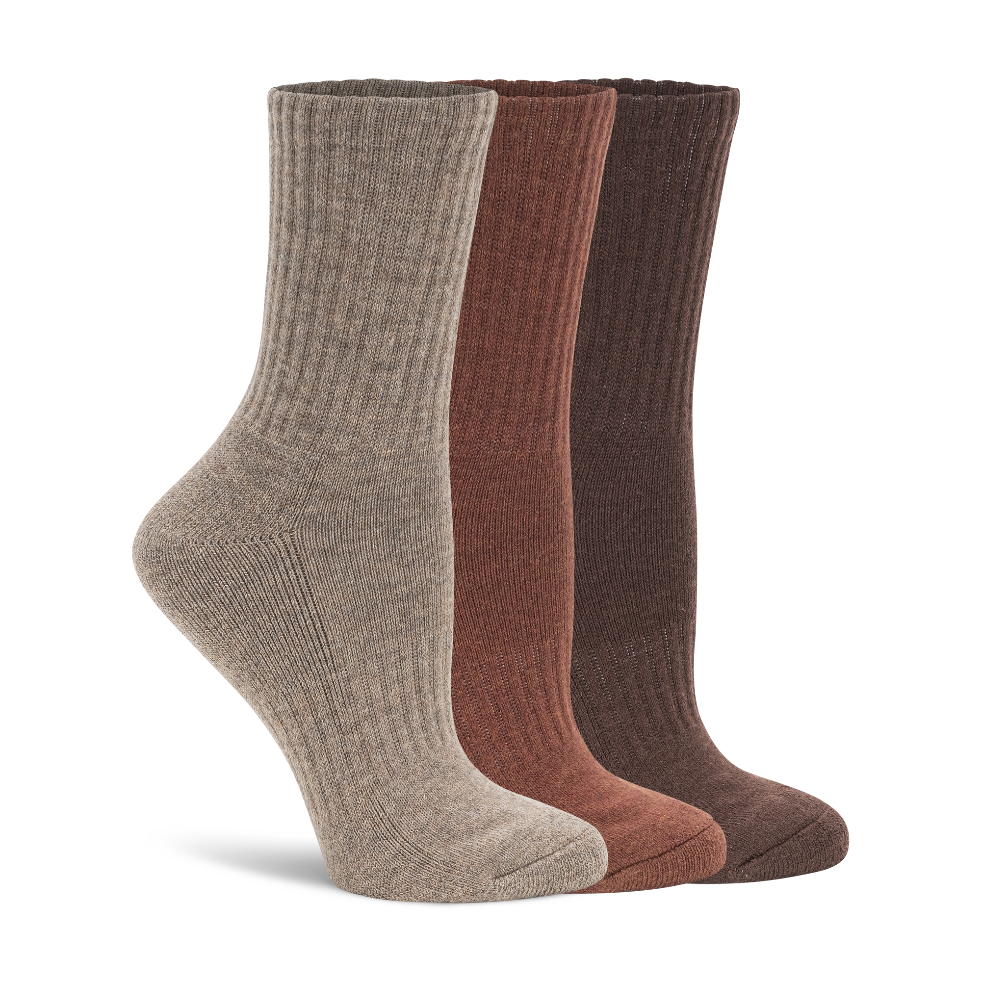 Womens Highlands Wool Hiker Cropped Crew - 3PK