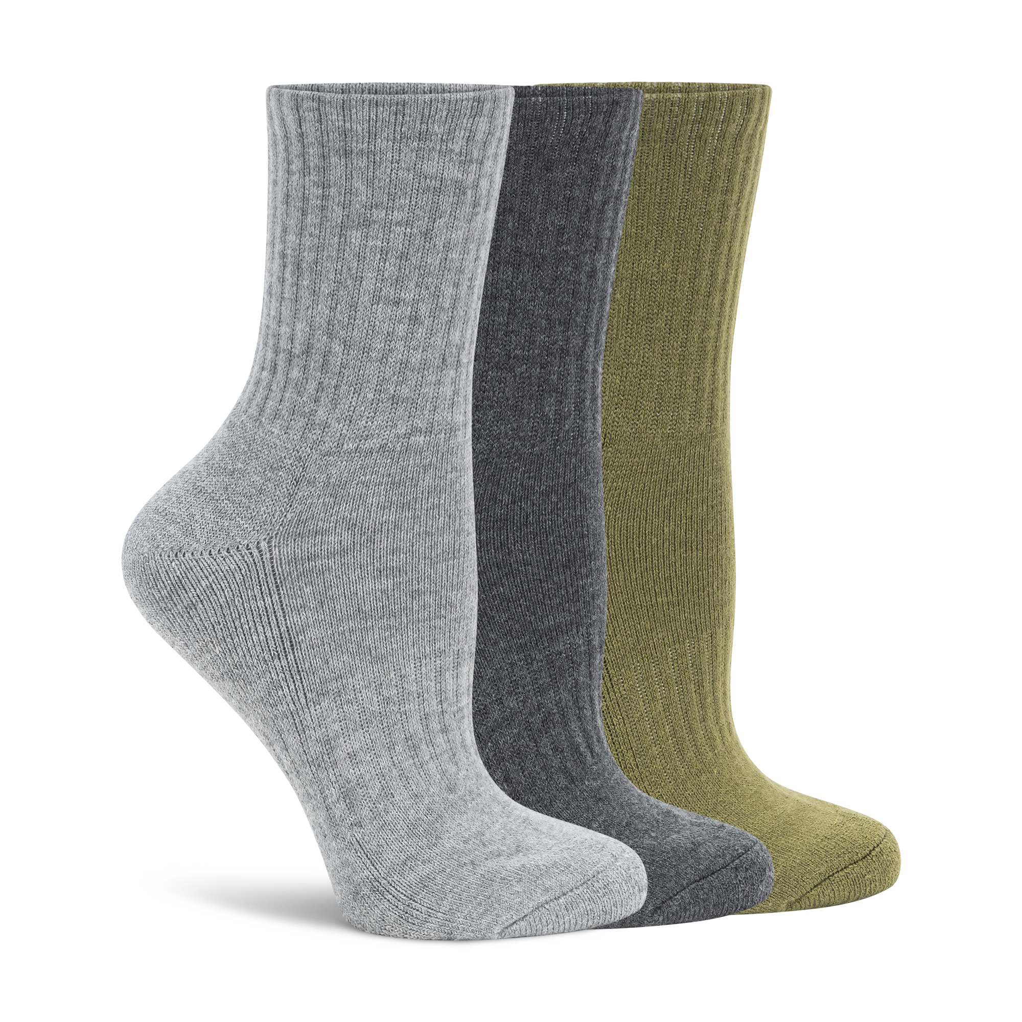 Womens Highlands Wool Hiker Cropped Crew - 3PK