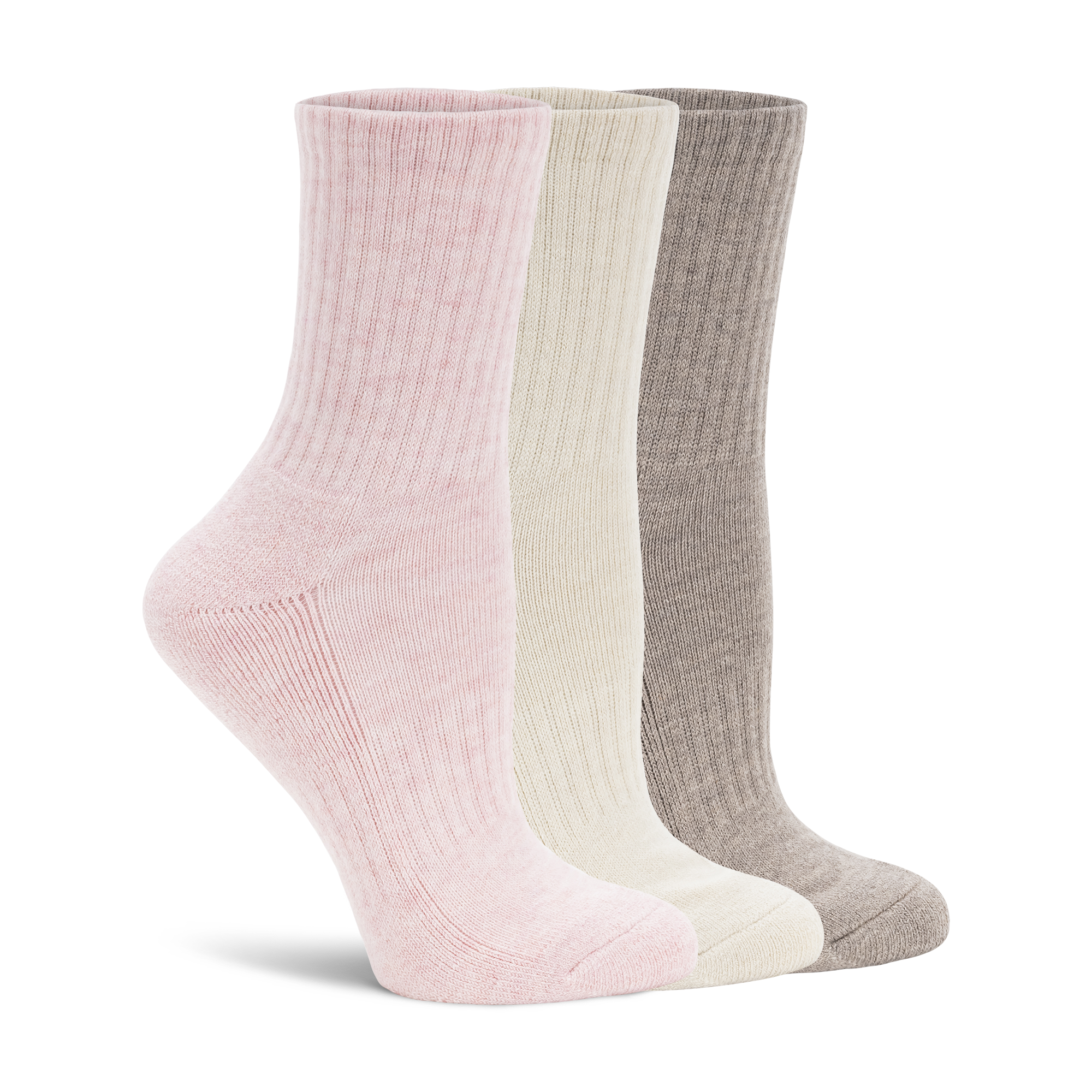 Womens Highlands Wool Hiker Cropped Crew - 3PK