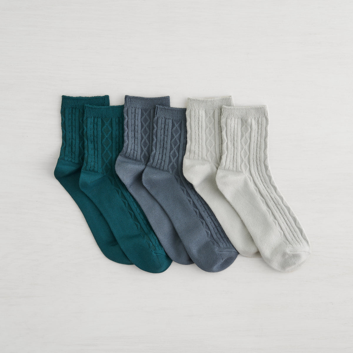 Cable Low Crew - 3 Pack