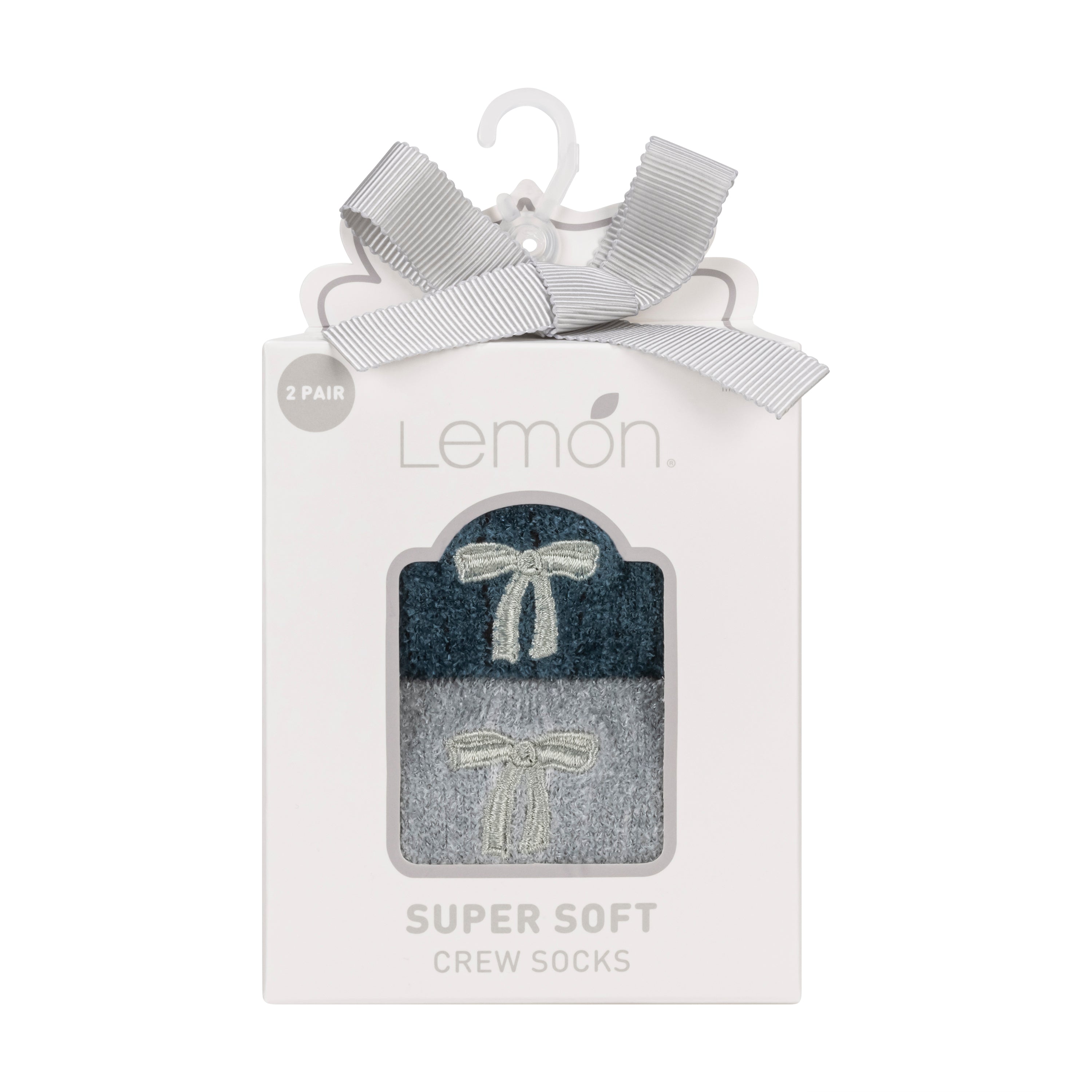 Velvet Cozy Crew Sock - 2 Pack Gift Box