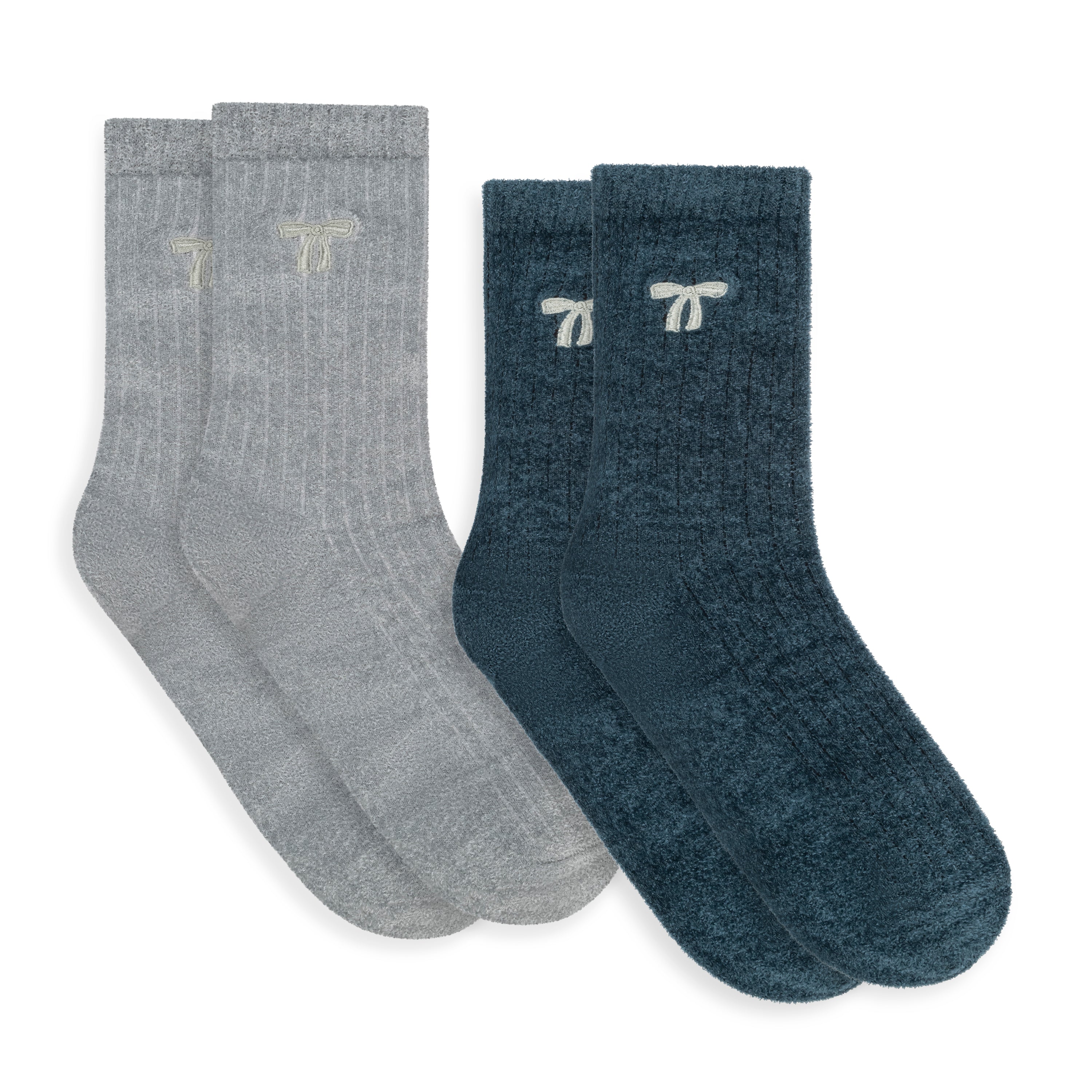 Velvet Cozy Crew Sock - 2 Pack Gift Box