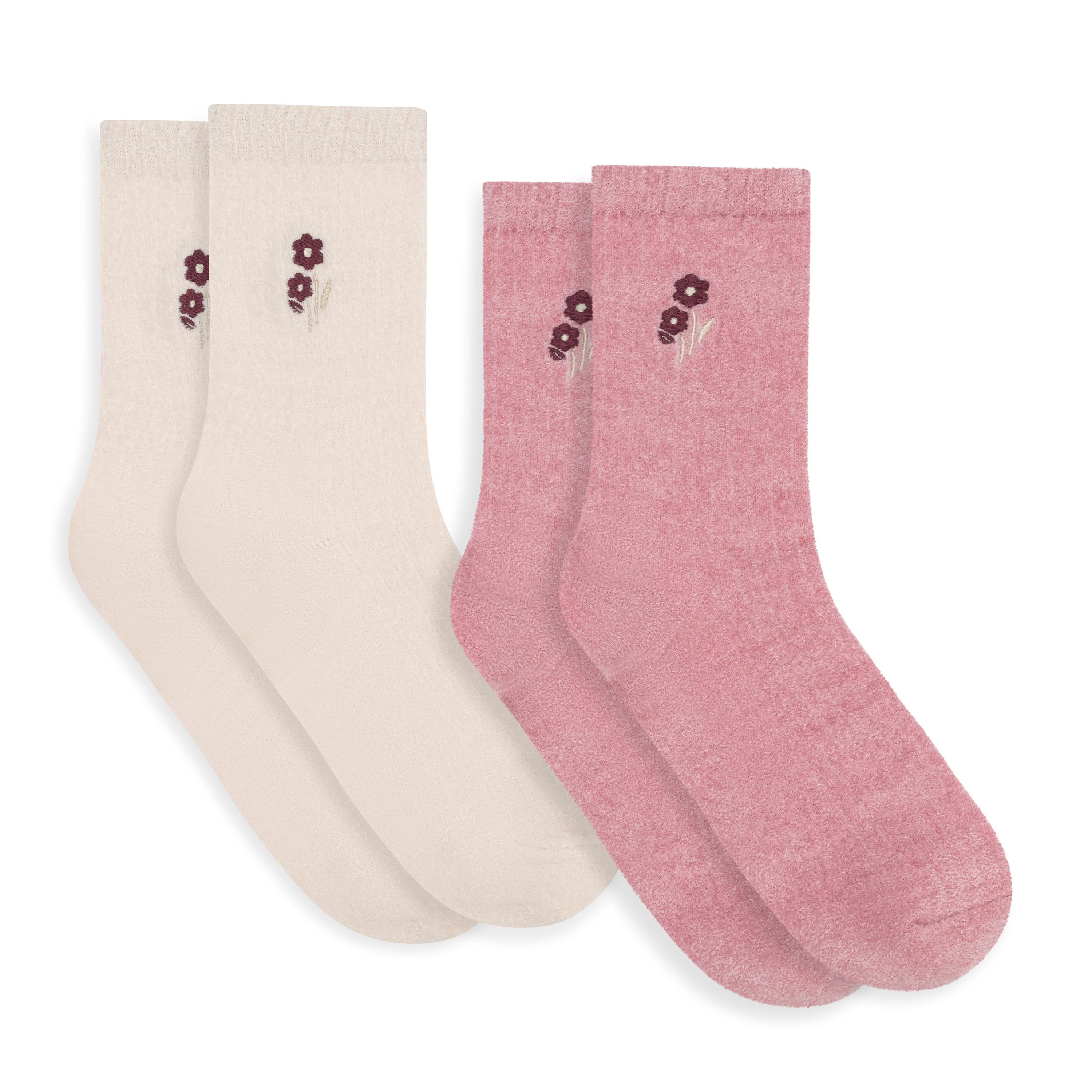 Velvet Cozy Crew Sock - 2 Pack Gift Box