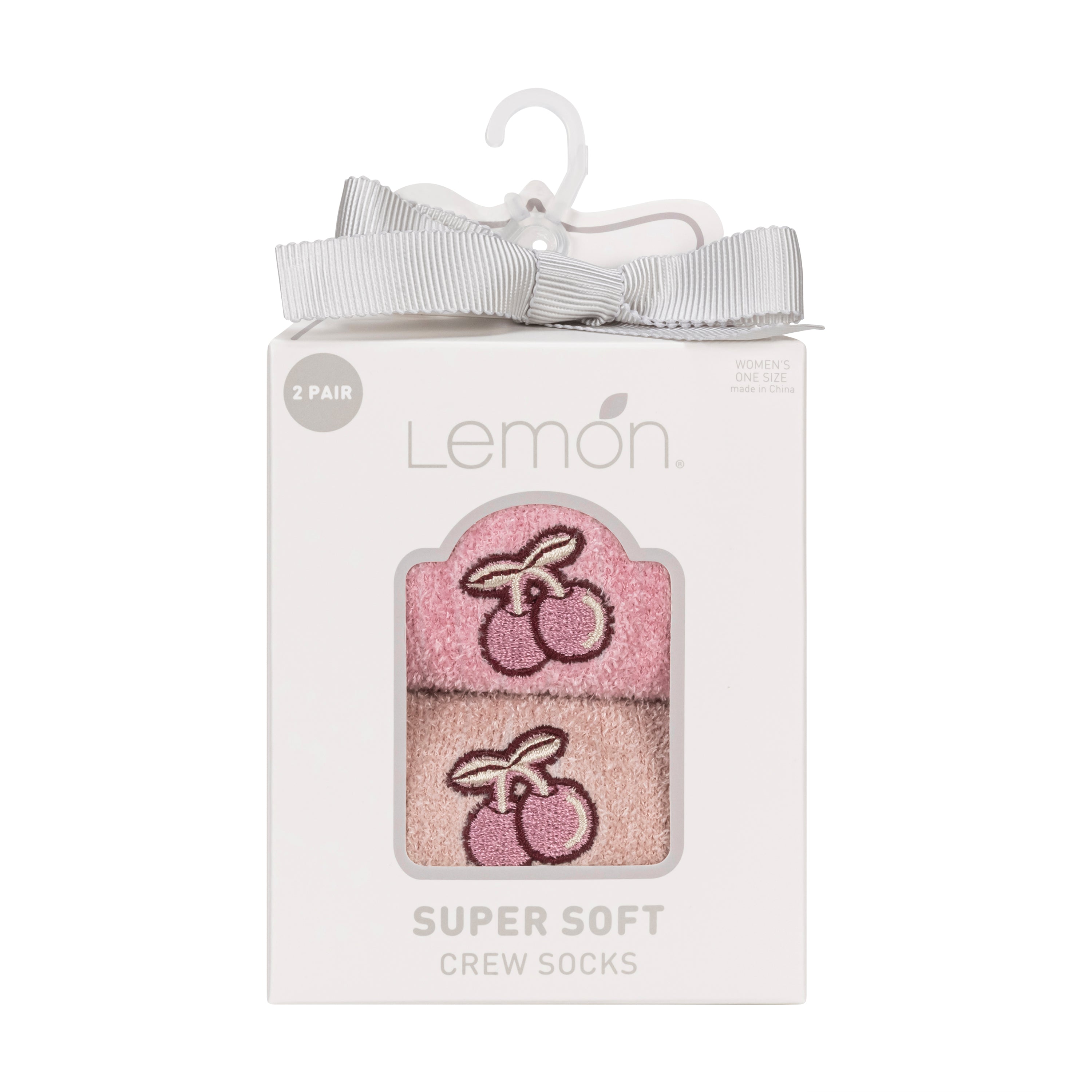 Velvet Cozy Crew Sock - 2 Pack Gift Box