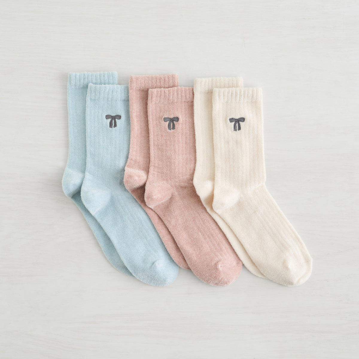 Velvet Cozy Crew Sock - 3 Pack