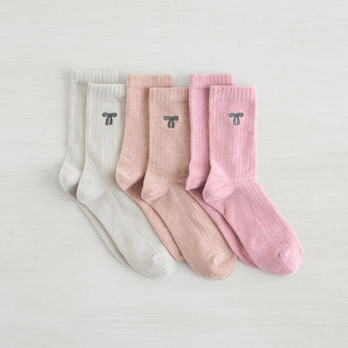 Velvet Cozy Crew Sock - 3 Pack
