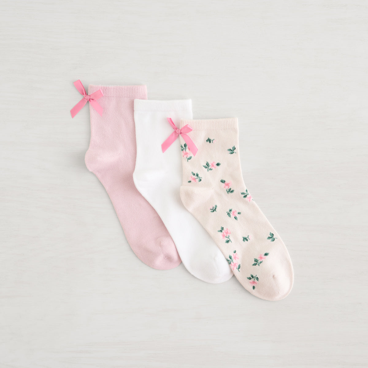 Powder Girly Quarter Crew - 3 Pack