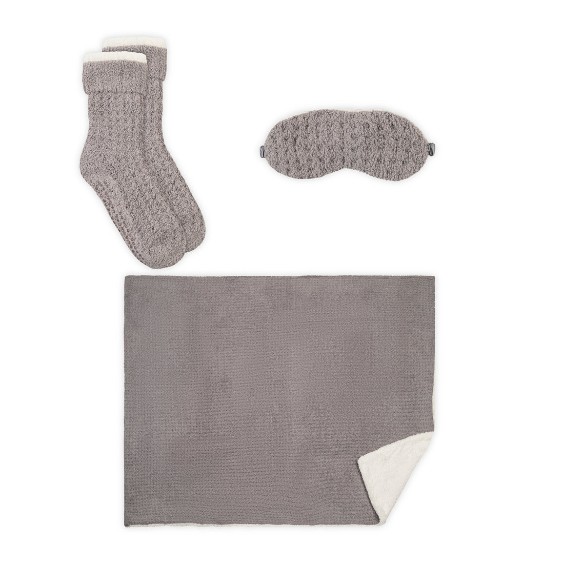 Sherpa Lined Cozy Blanket 3 Piece Set