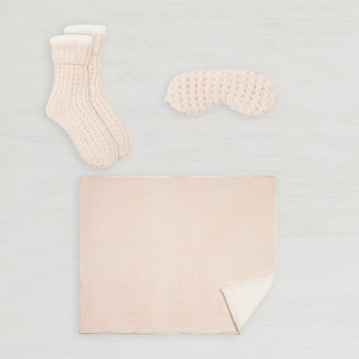 Sherpa Lined Cozy Blanket 3 Piece Set