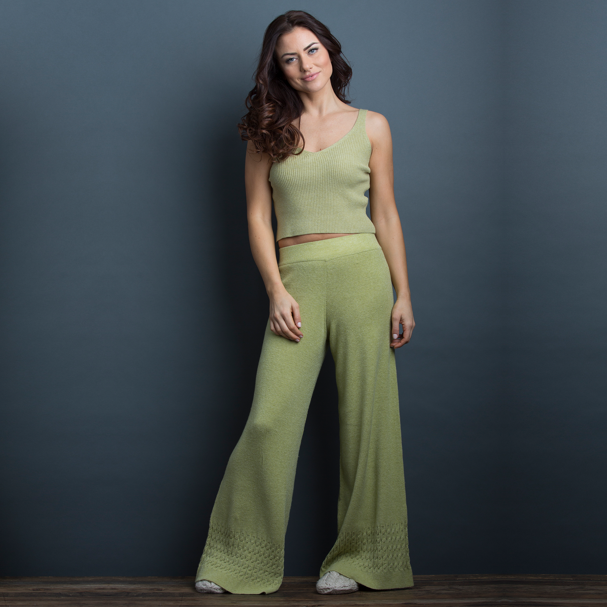 Crepe Cable Pant