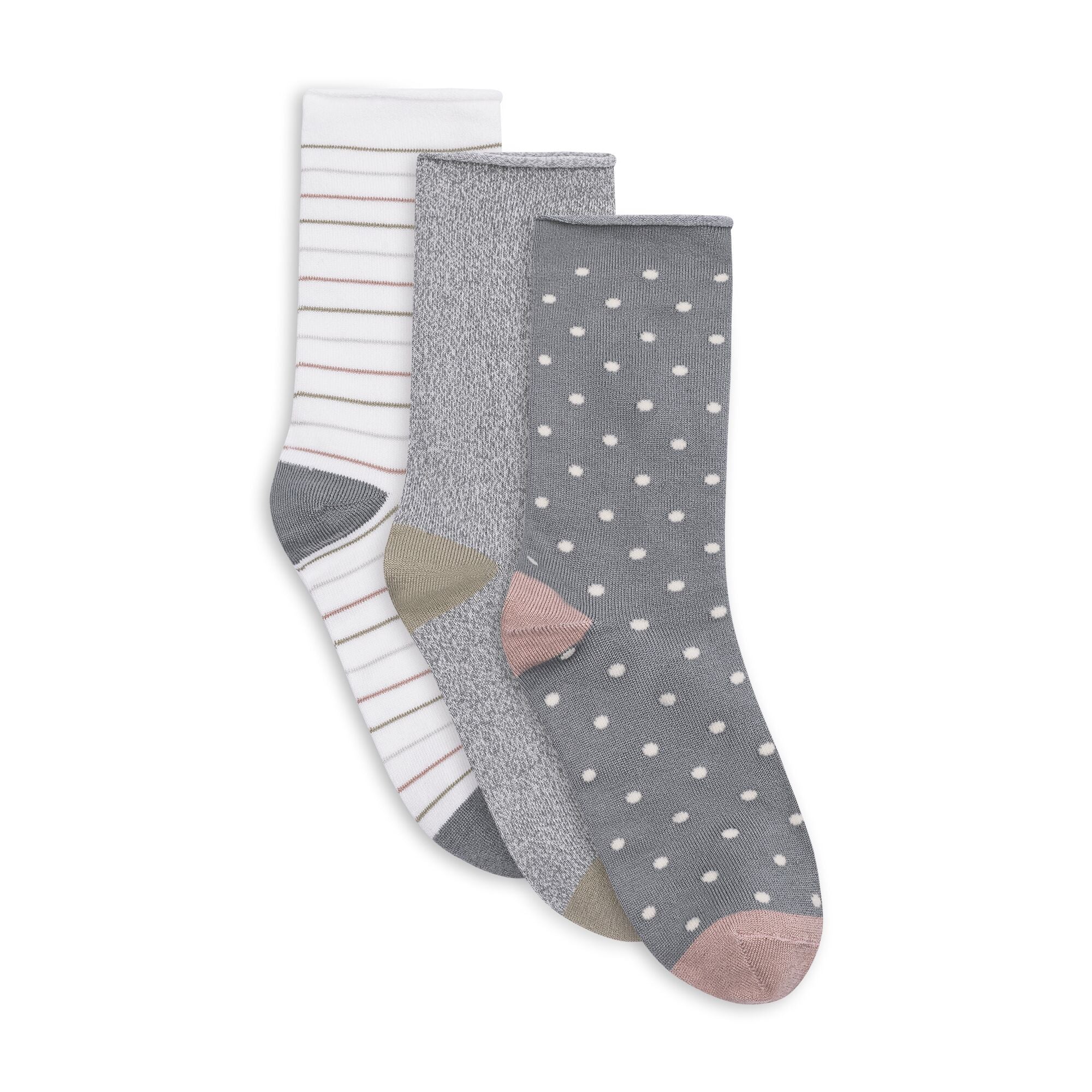 Womens Recycled Powder Crew Sock - 3PK