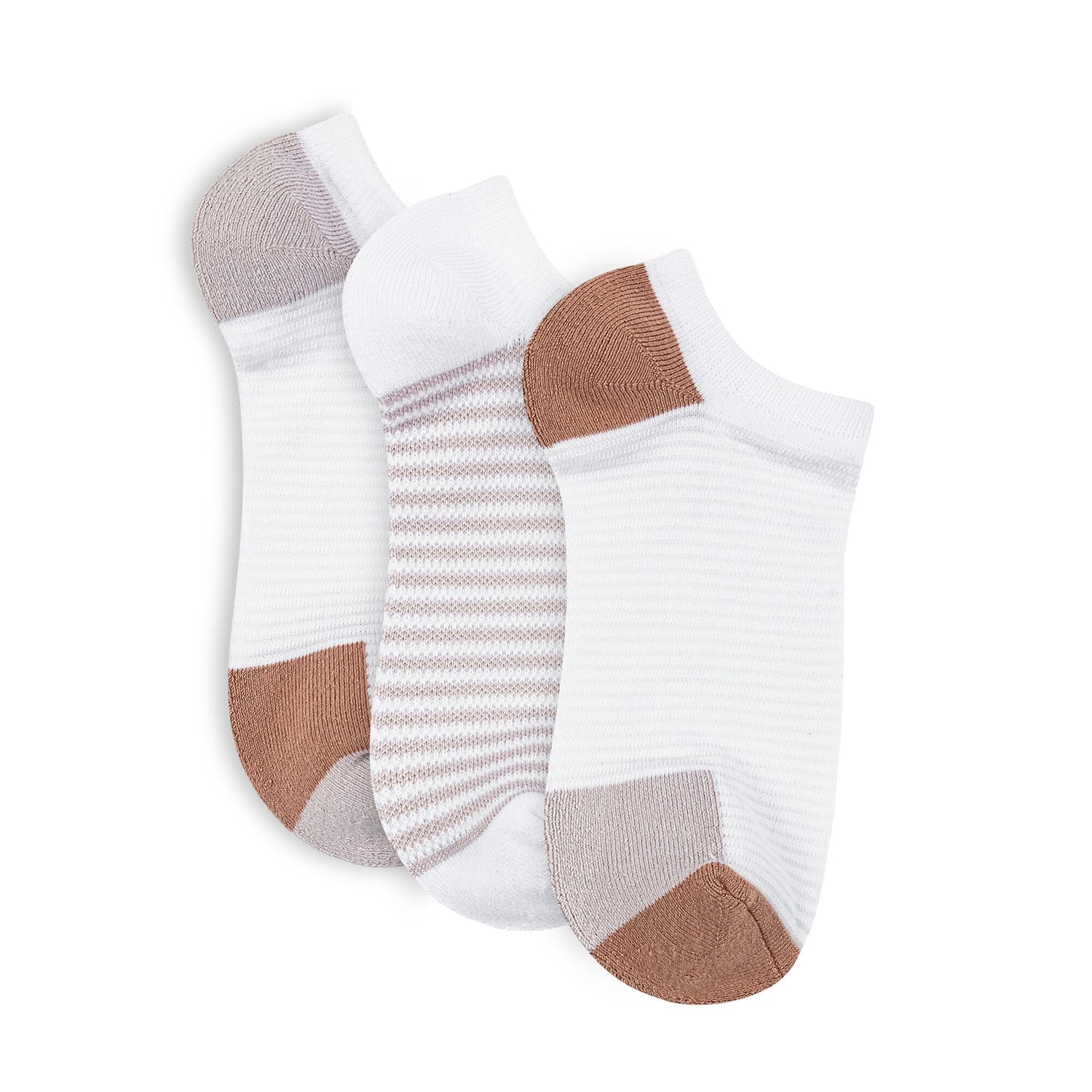 Powder Runner Ribbed No Show Sock - 3 Pack