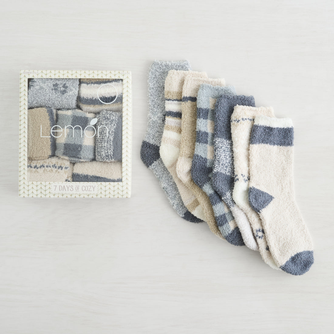 7 Days of Cozy Socks - 7 Pack Gift Box Set