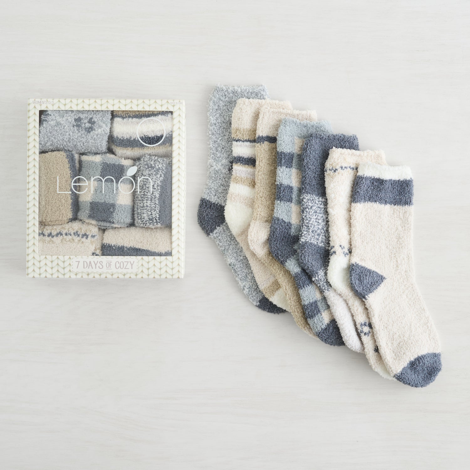 7 Days of Cozy Socks - 7 Pack Gift Box Set