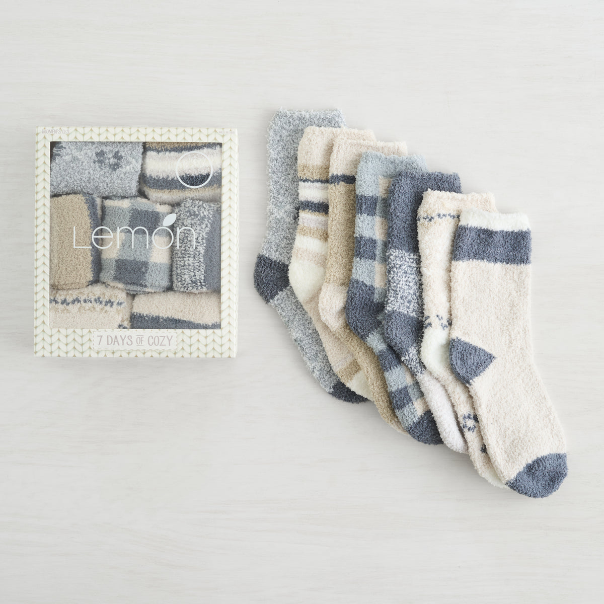 7 Days of Cozy Socks - 7 Pack Gift Box Set