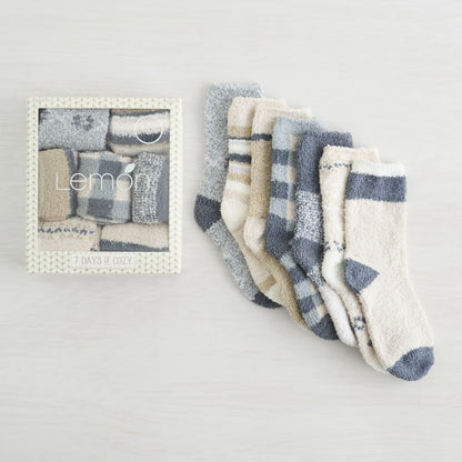 7 Days of Cozy Socks - 7 Pack Gift Box Set