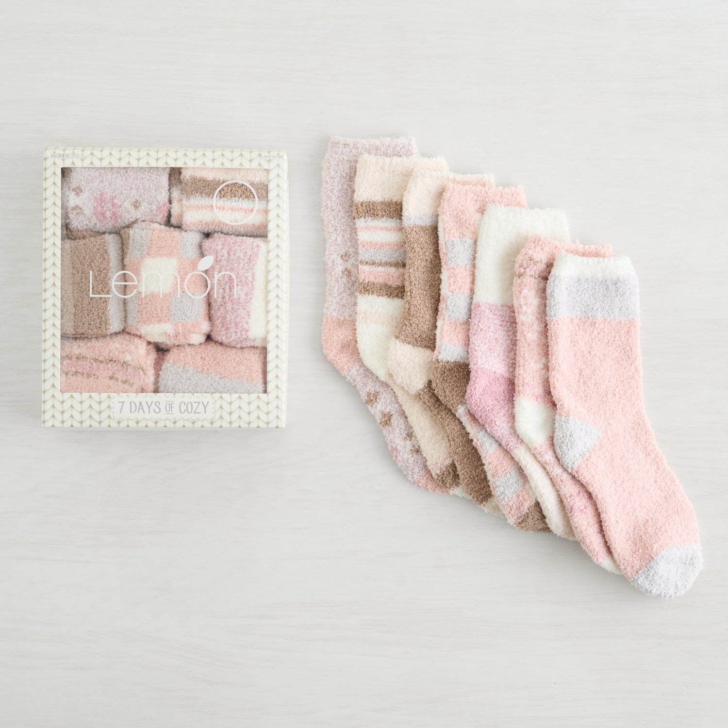 7 Days of Cozy Socks - 7 Pack Gift Box Set