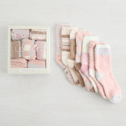 7 Days of Cozy Socks - 7 Pack Gift Box Set