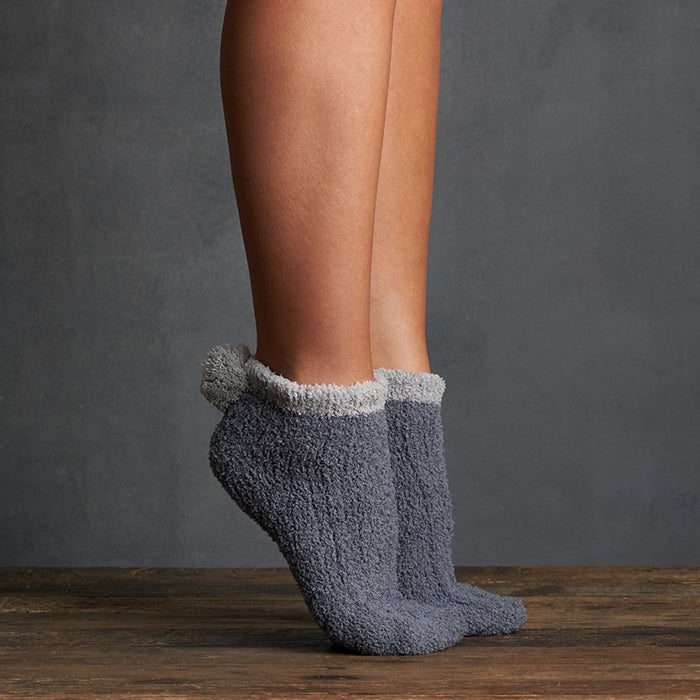 Trainer socks with hot sale pom poms