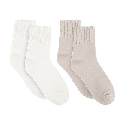 Womens Terry Sponge Crew Sock - 2PK
