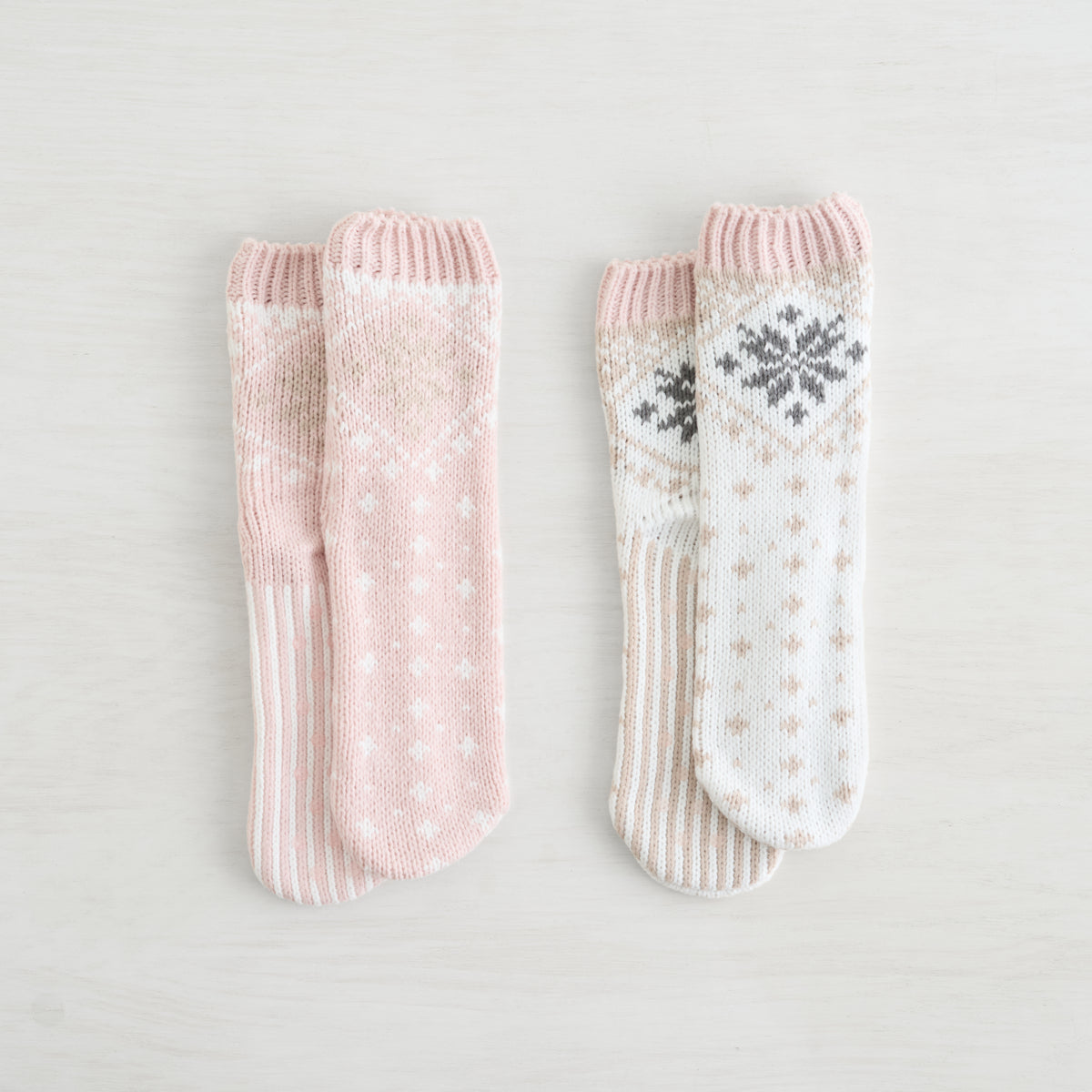 Snowfall Slippers Sock - 2 Pack