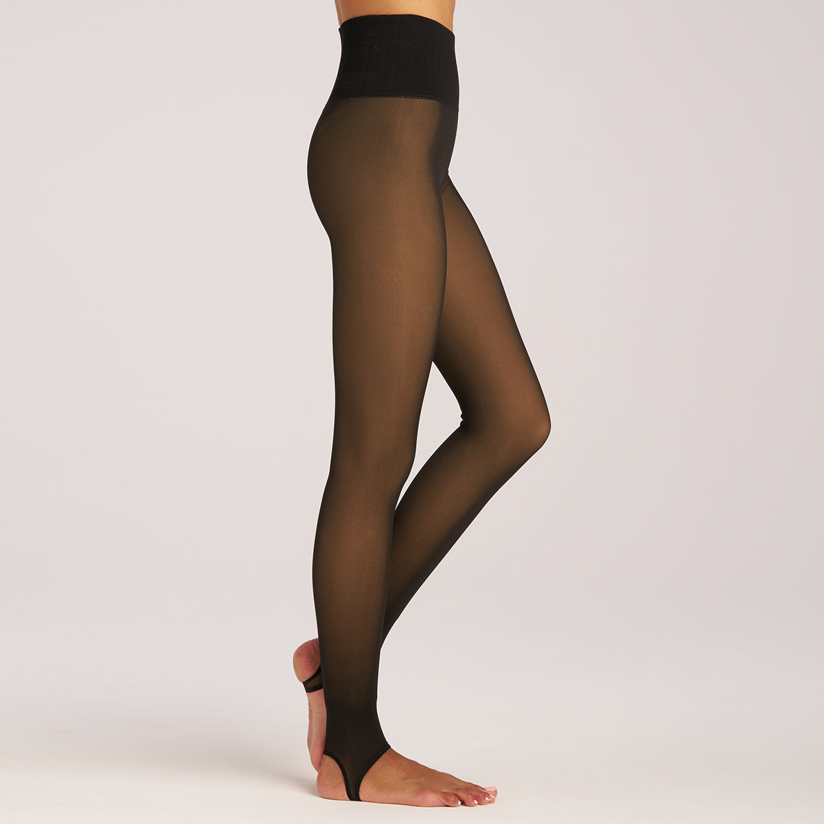sanfly fish Thick Fleece Lined Tights Women Translucent Leggings